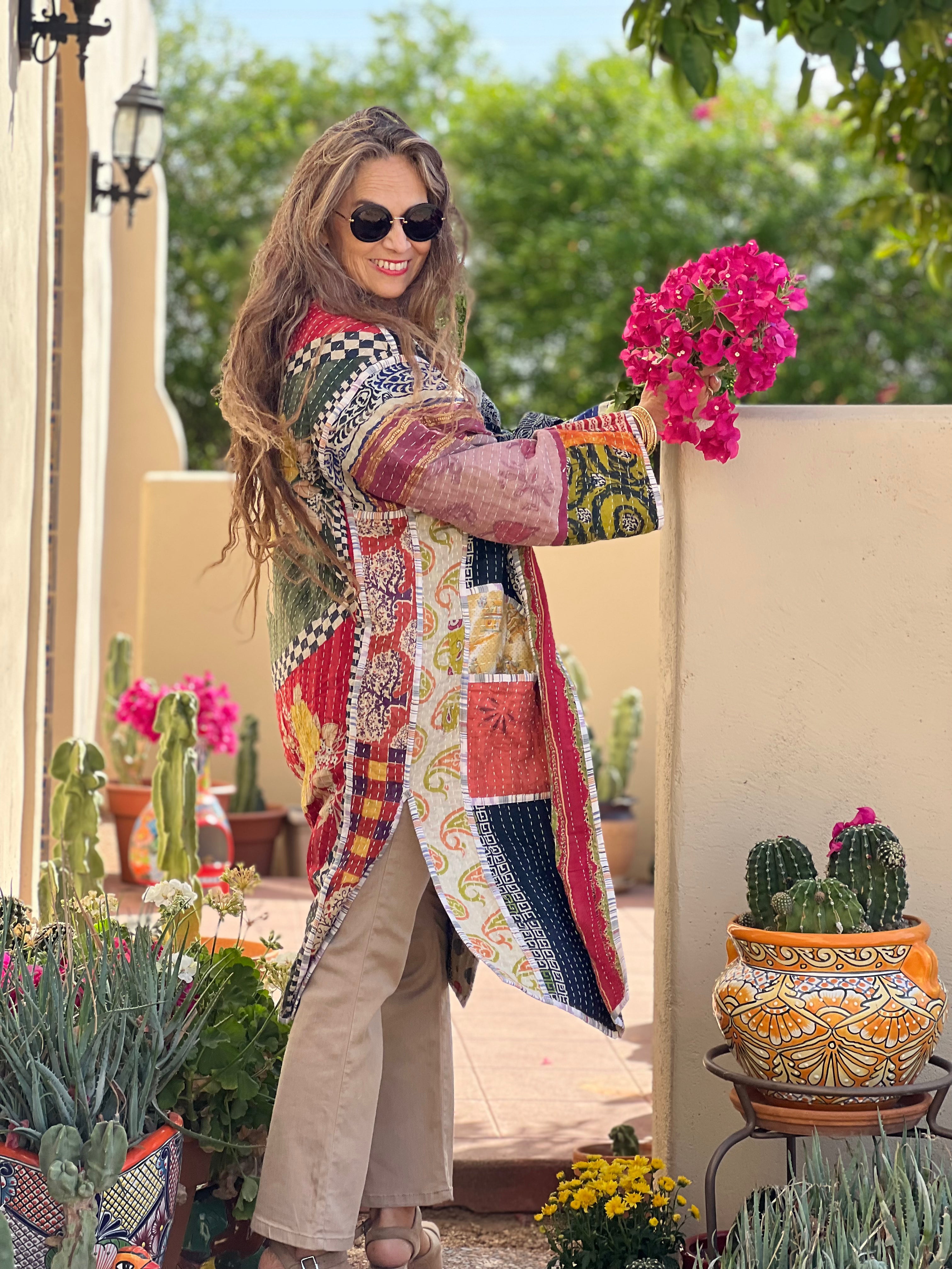 Rera Cotton Kantha Coat ONE OF KIND