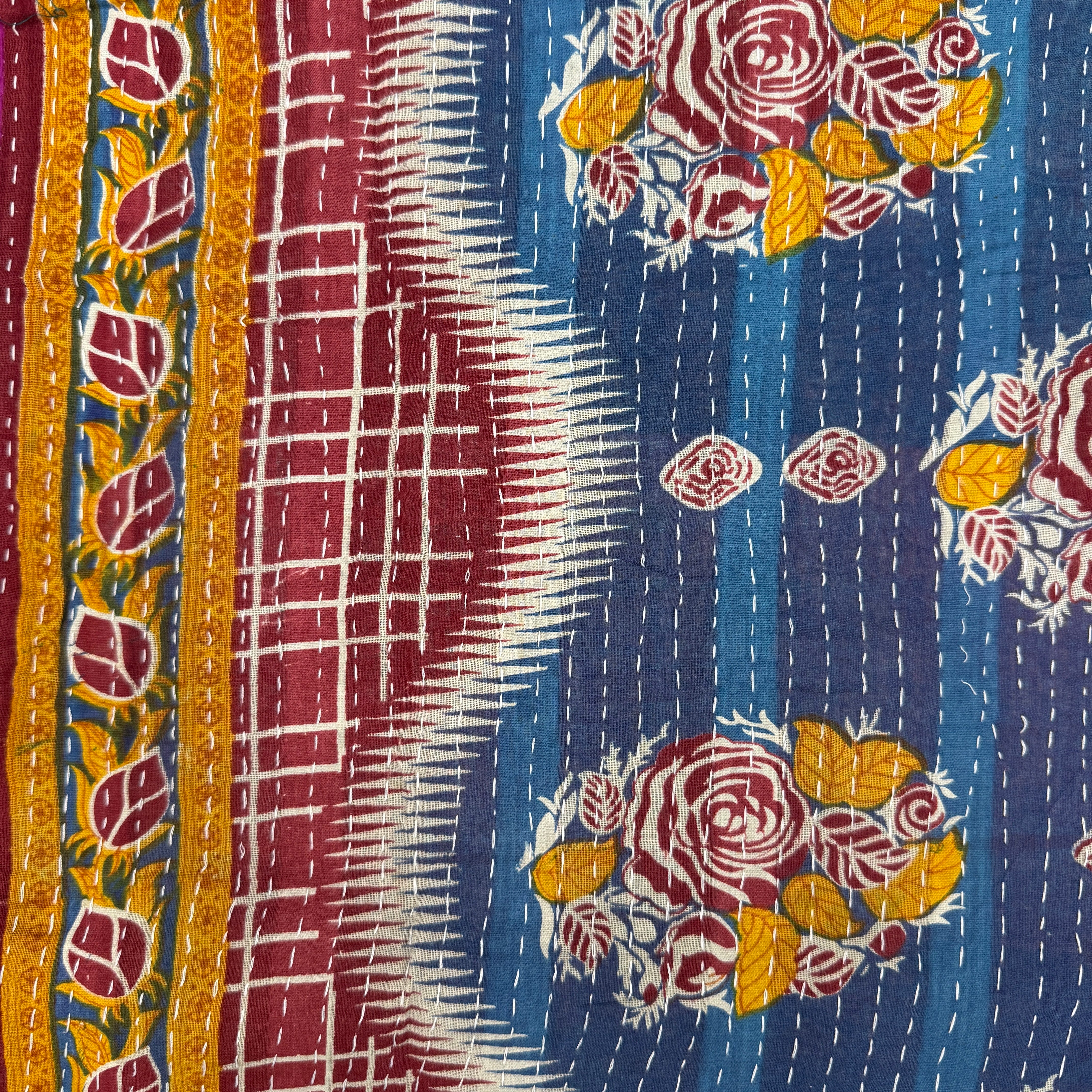 Kovalam Cotton Kantha Coat One of a Kind