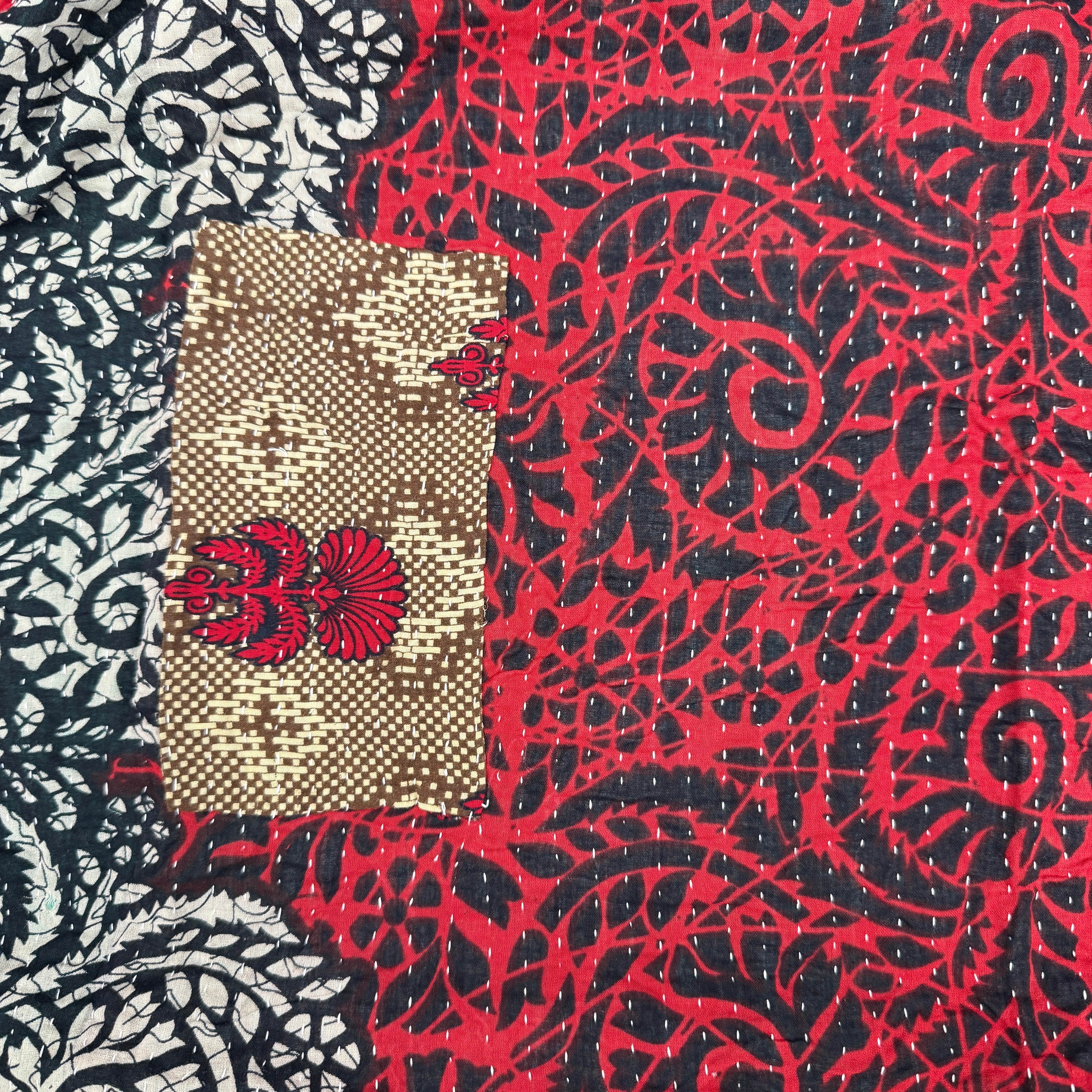 Kovalam Cotton Kantha Coat One of a Kind