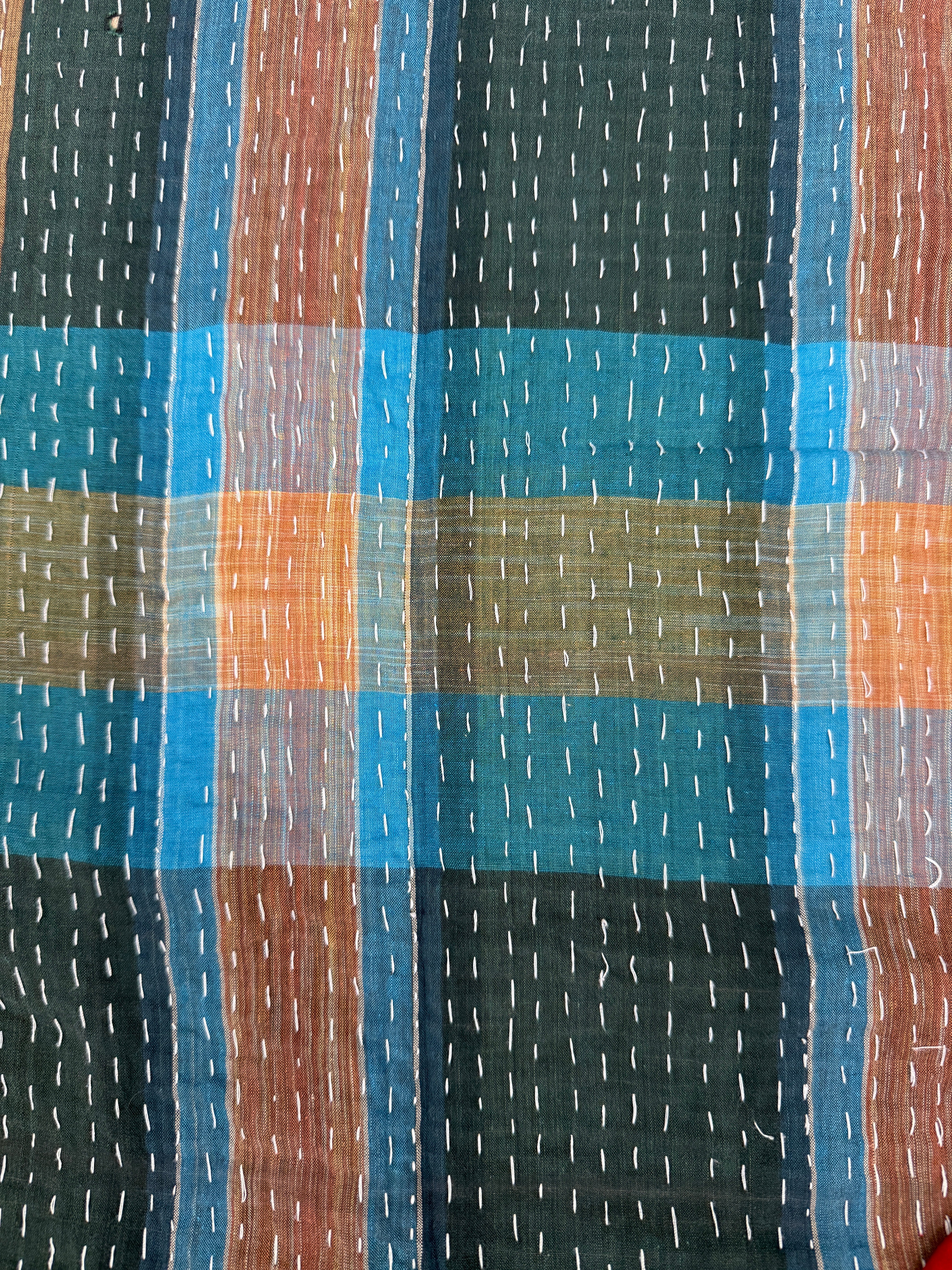 Alappuzha Kantha Quilted Cotton Jacket Reversible