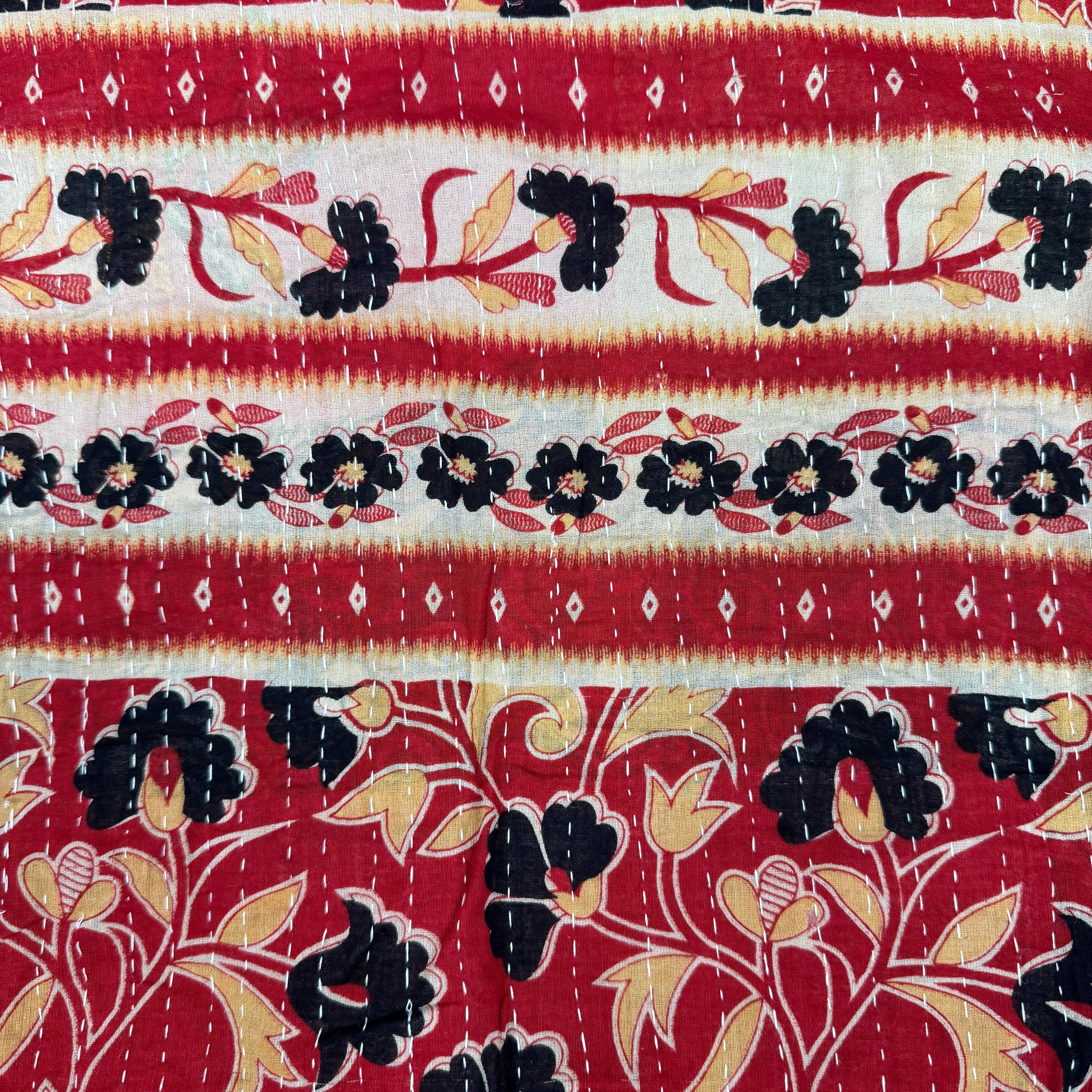 Benaulim Kantha Quilted Cotton Jacket Reversible