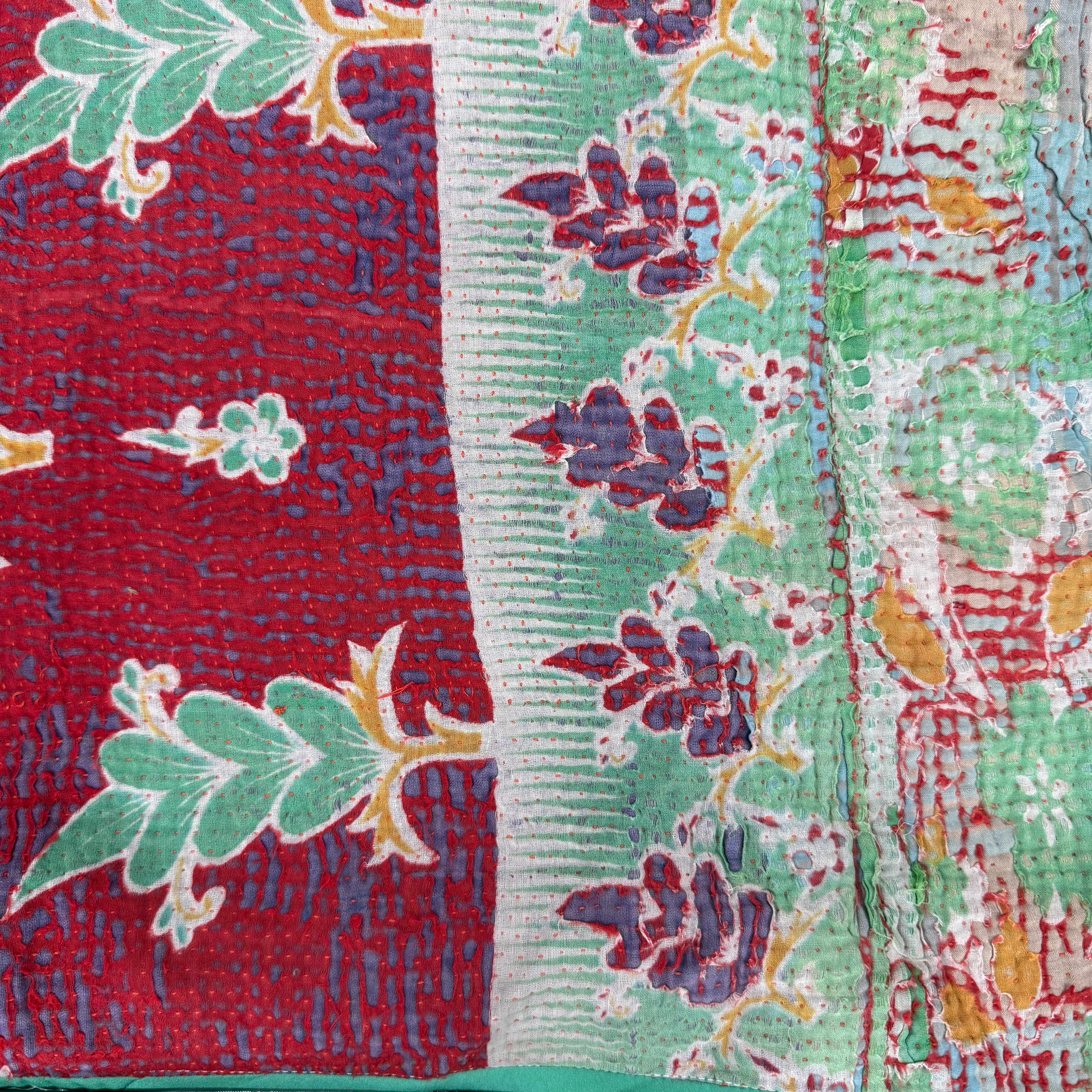 Pamban Kantha Quilted Cotton Jacket Reversible