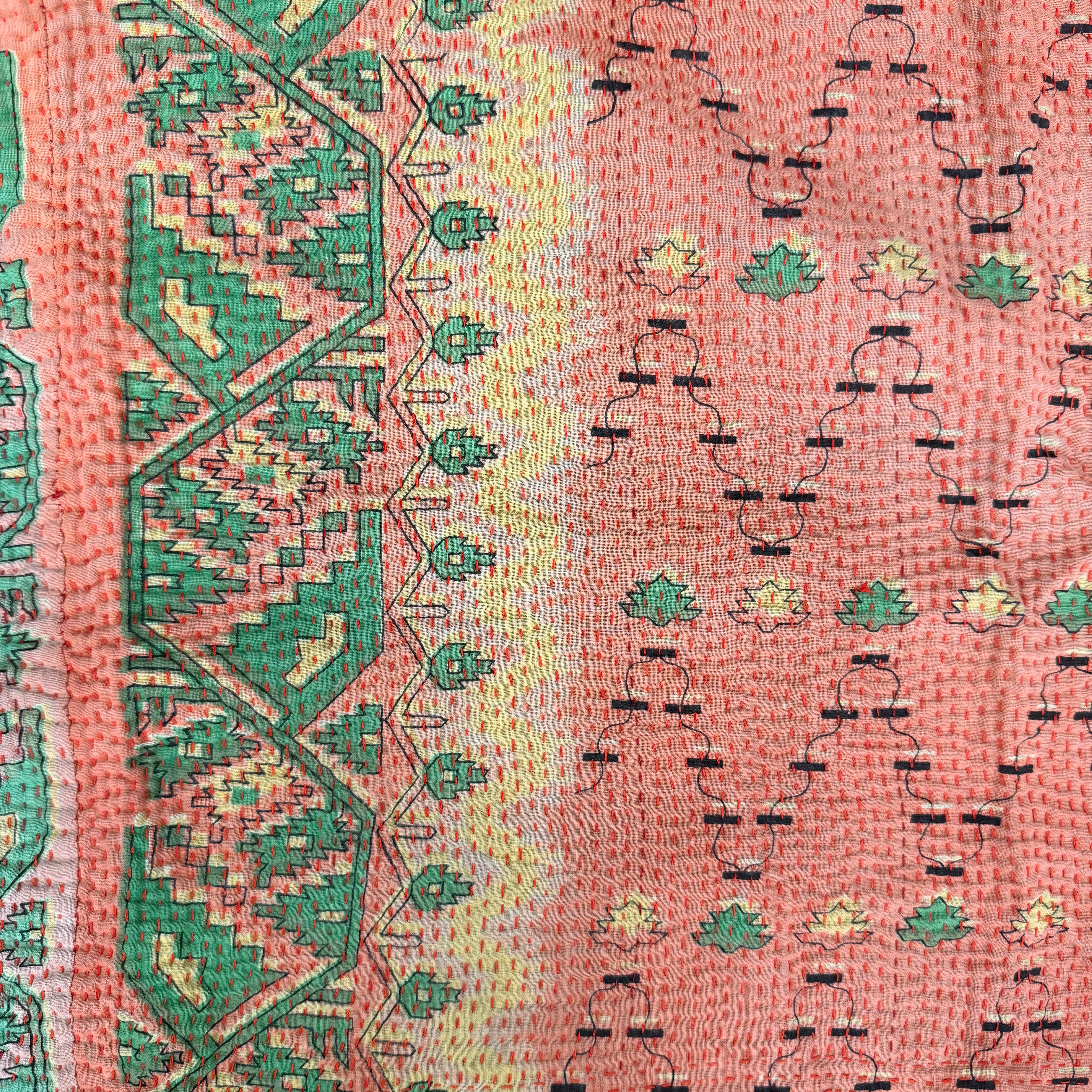 Pamban Kantha Quilted Cotton Jacket Reversible