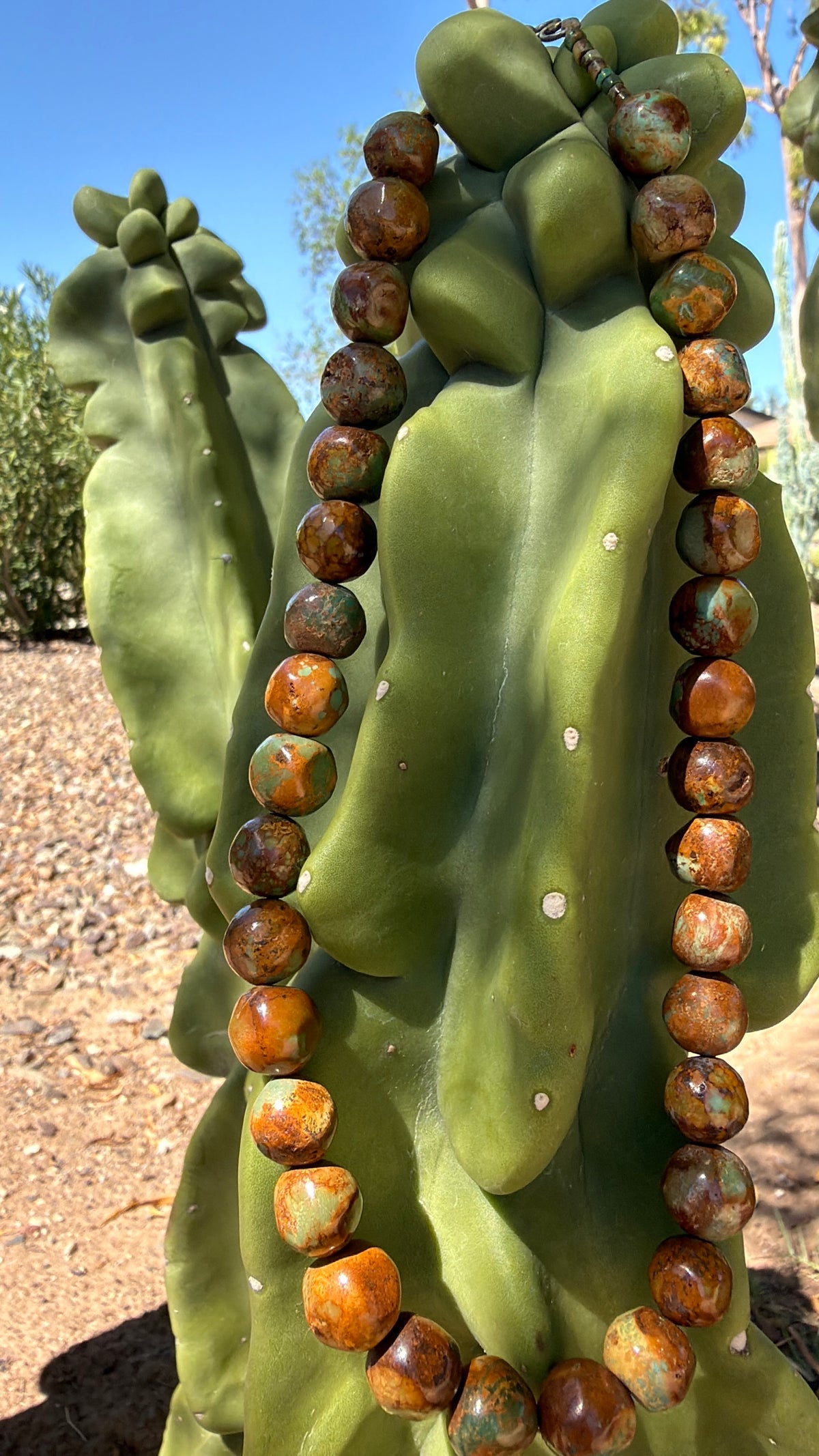 Super Rare King Manassa Turquoise Gumball Necklace Santo Domingo