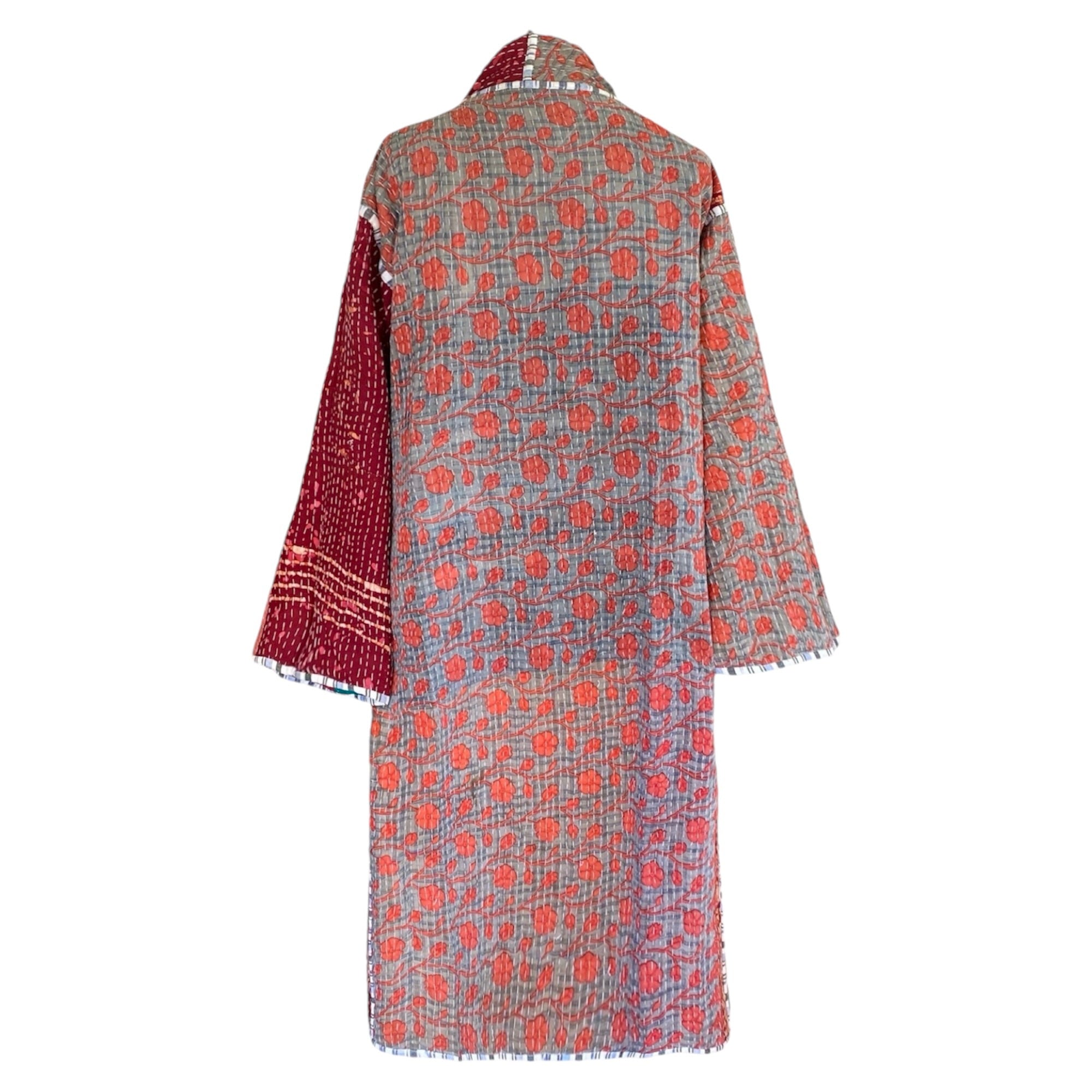 Mara Cotton Vintage Kantha Coat One of a Kind