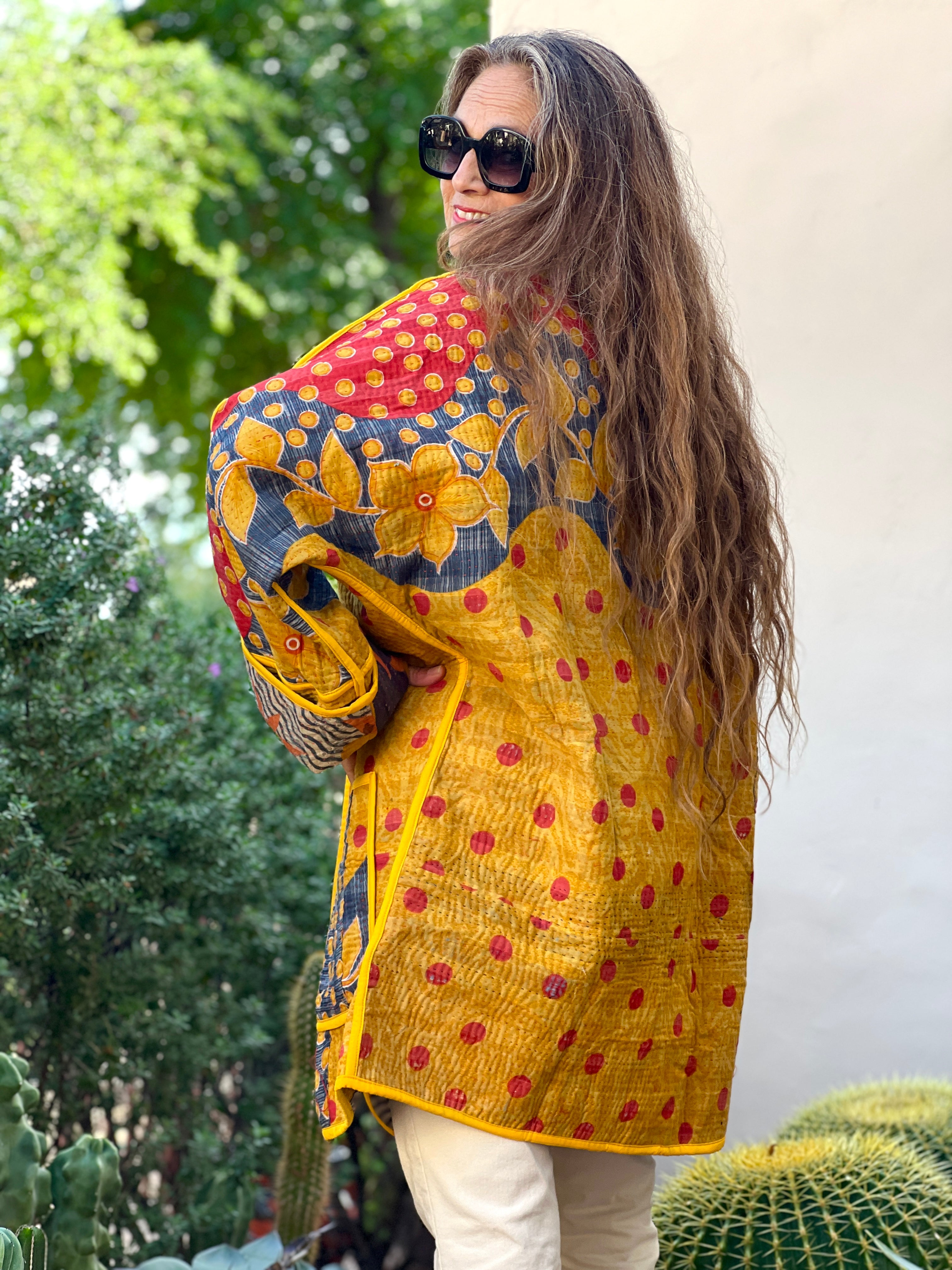 Bekal Cotton Kantha Coat One of a Kind