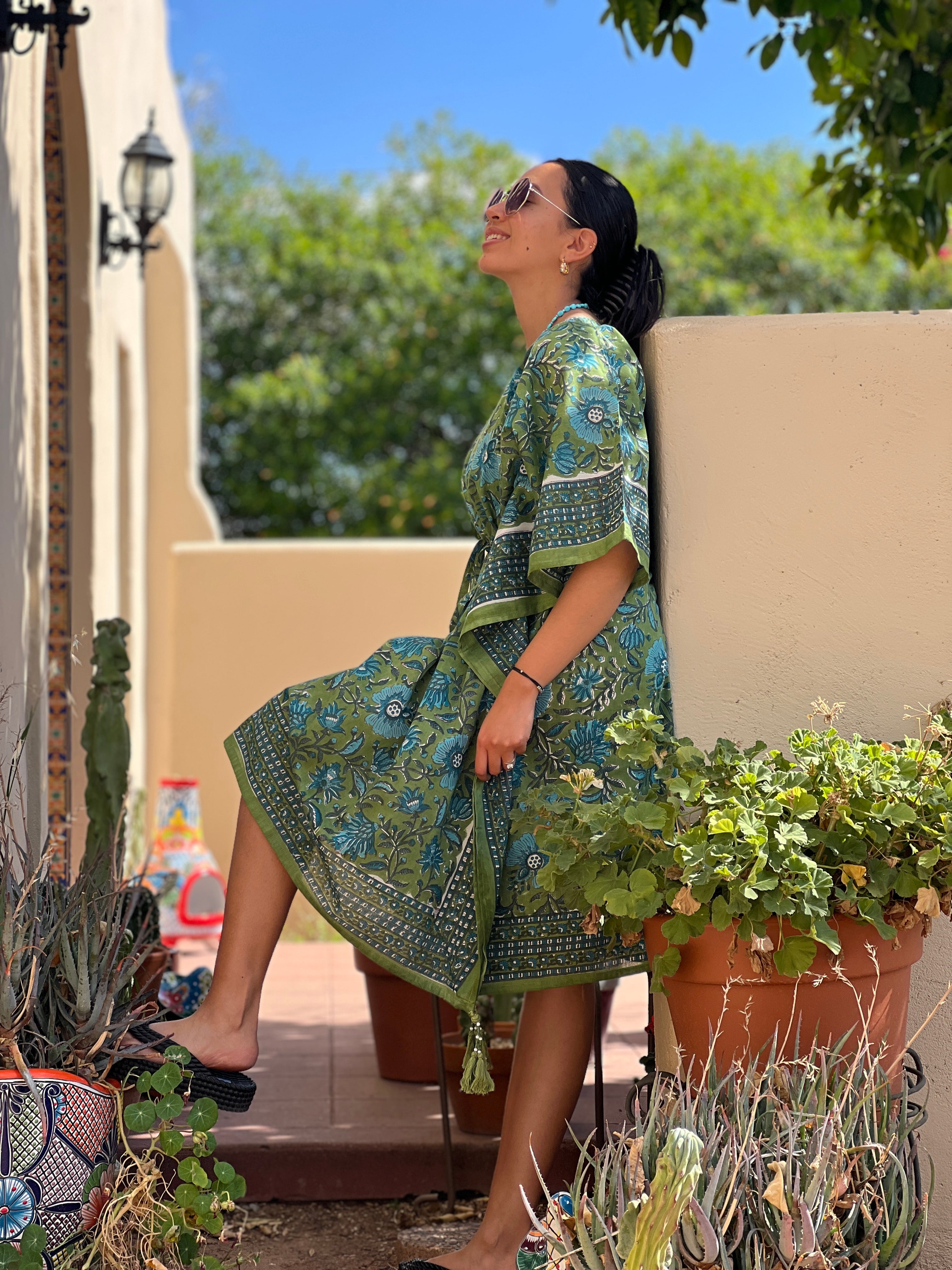 Trelawny Floral Midi Kaftan Dress