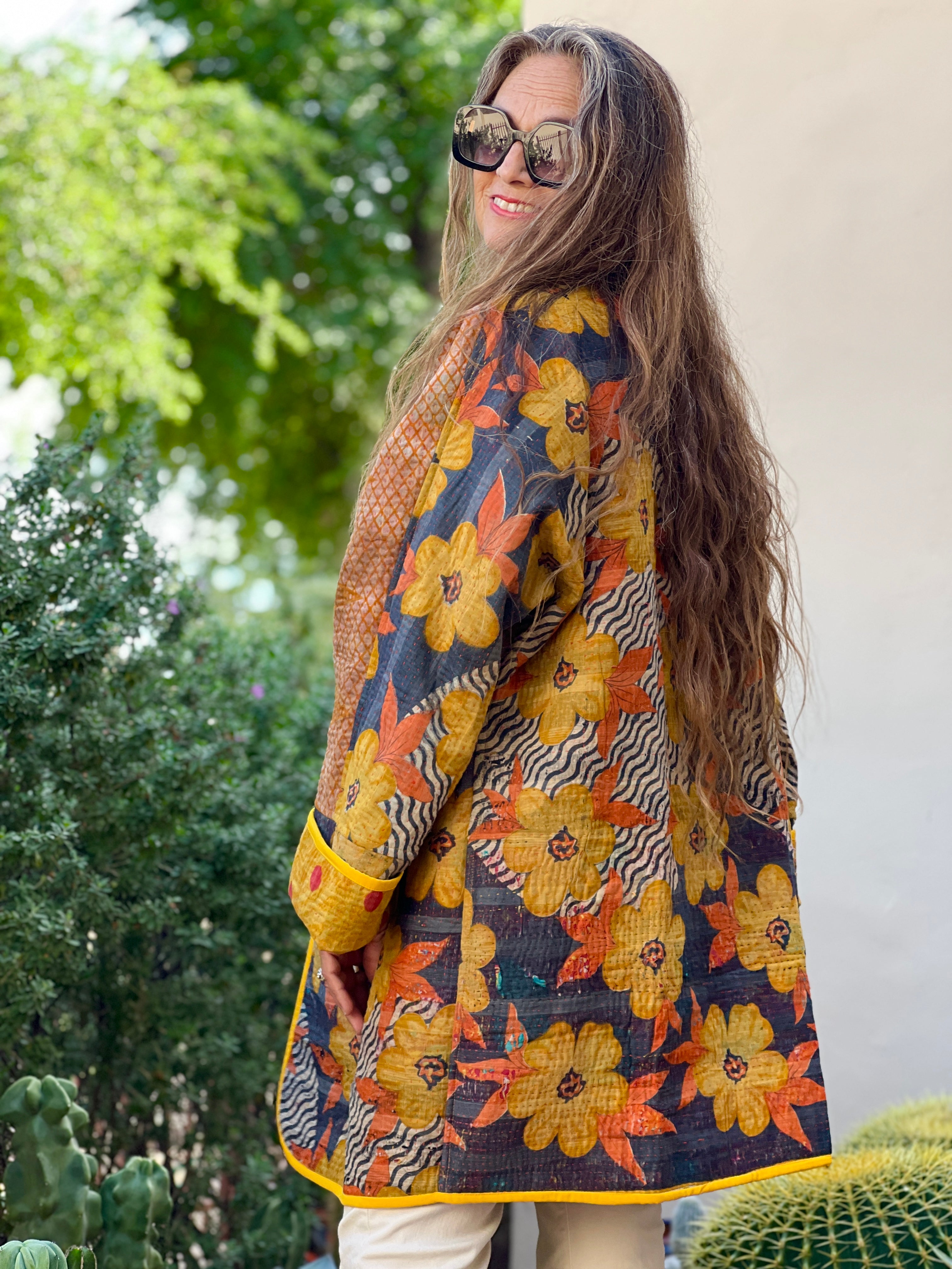 Bekal Cotton Kantha Coat One of a Kind