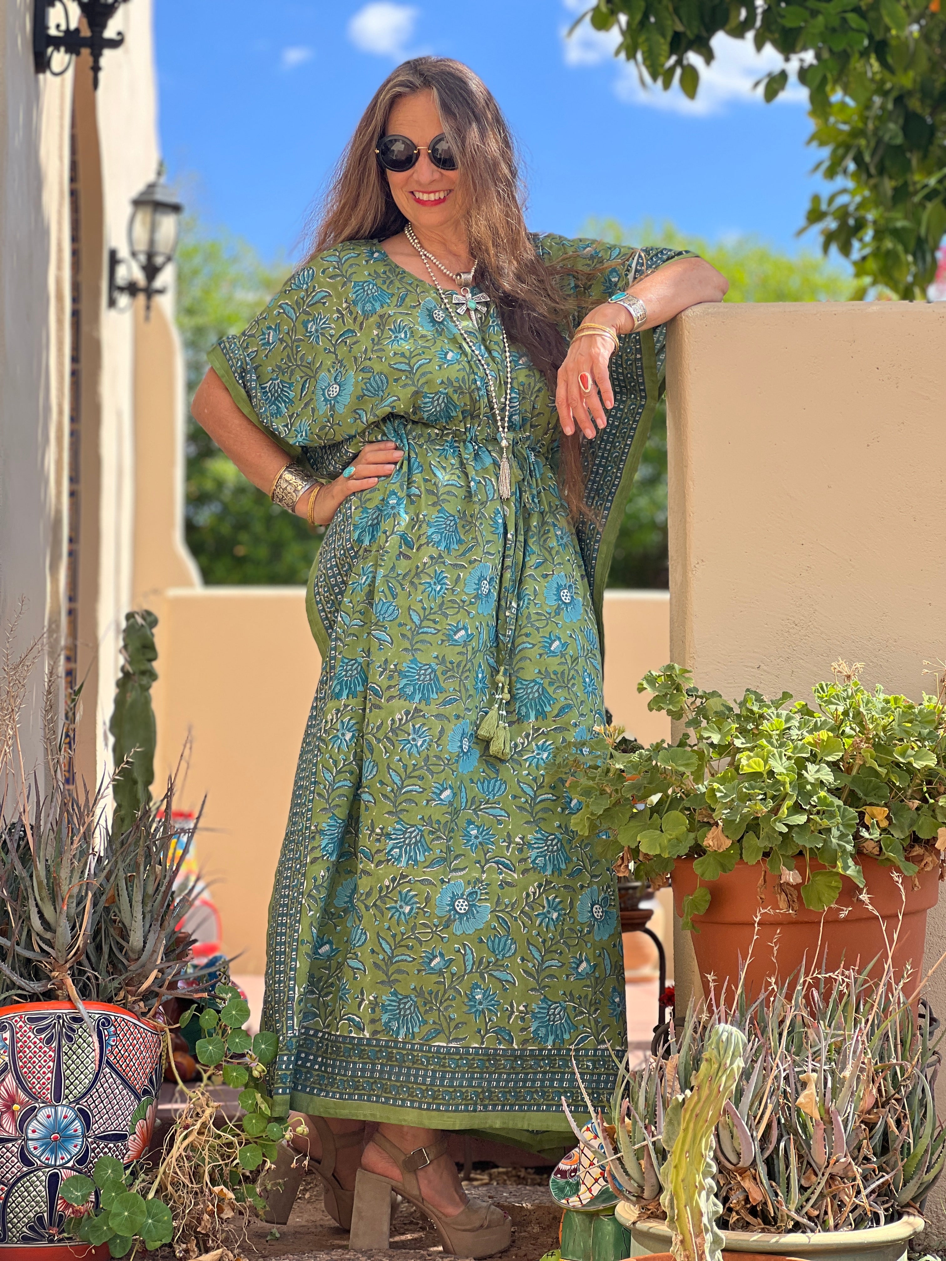 Trelawny Floral Maxi Kaftan Dress