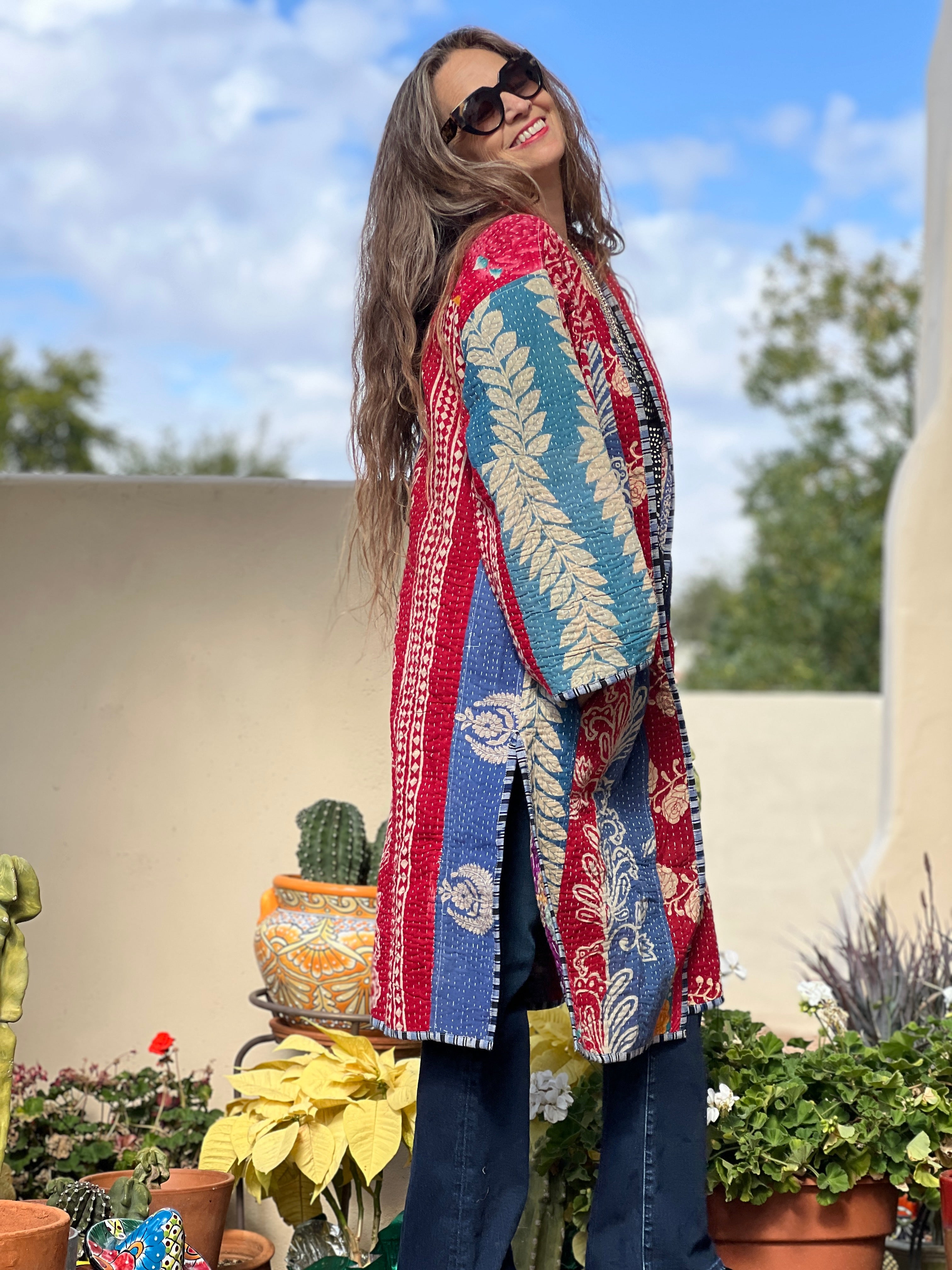 Ritah Cotton Kantha Coat ONE OF KIND