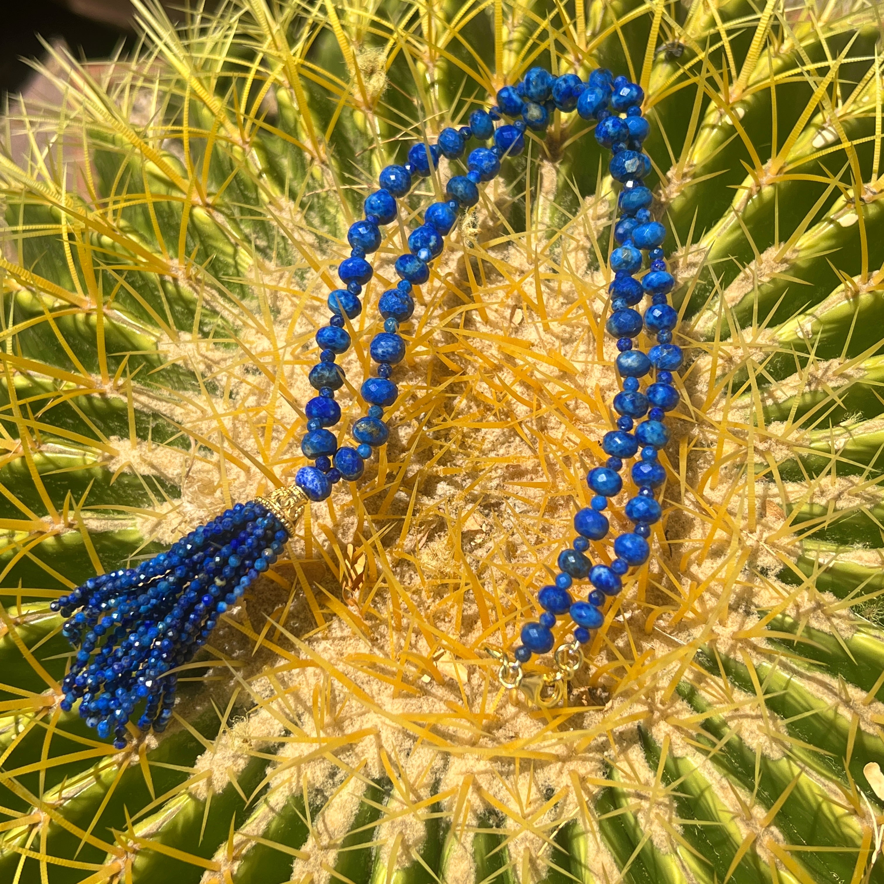 Semi Precious Lapis Lazuli Mini Mala
