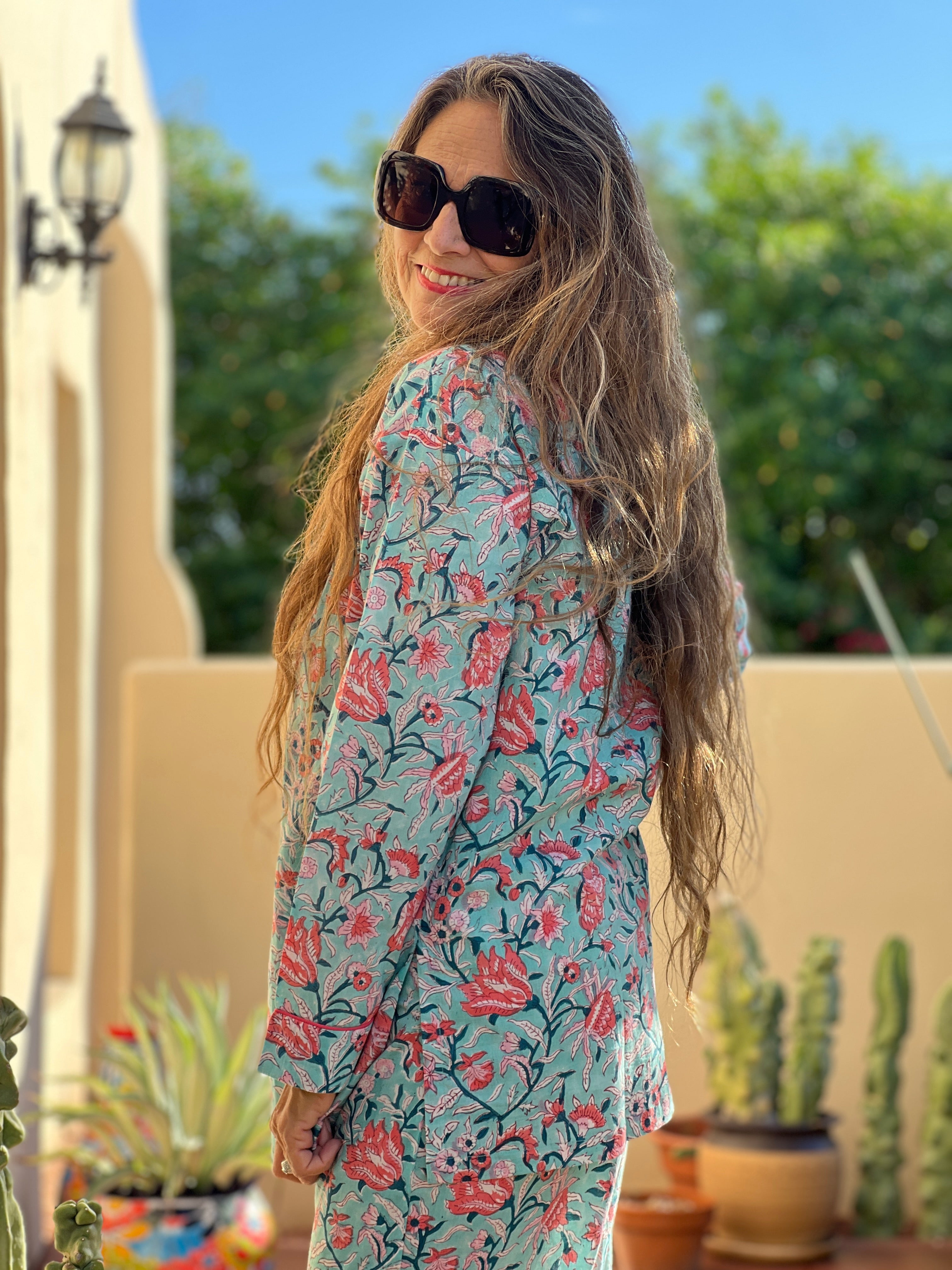 Felicity Floral Cotton Pajamas Long Sleeve