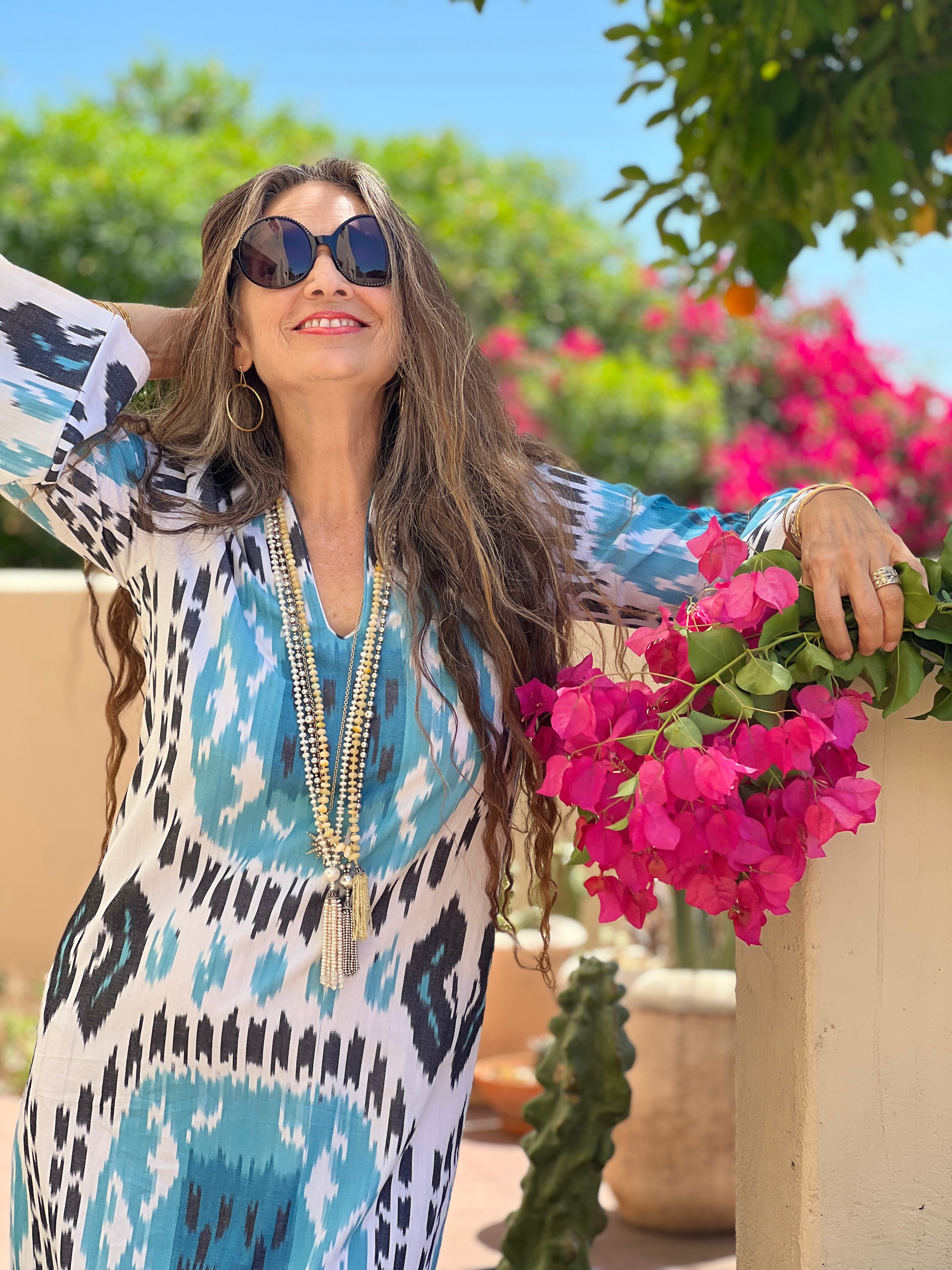Bellagio Cotton Ikat Mermaid Dress