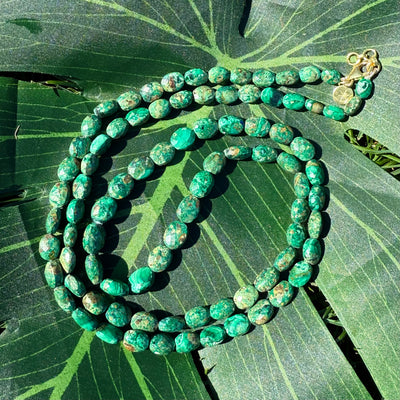Hand Faceted Malachite Necklace