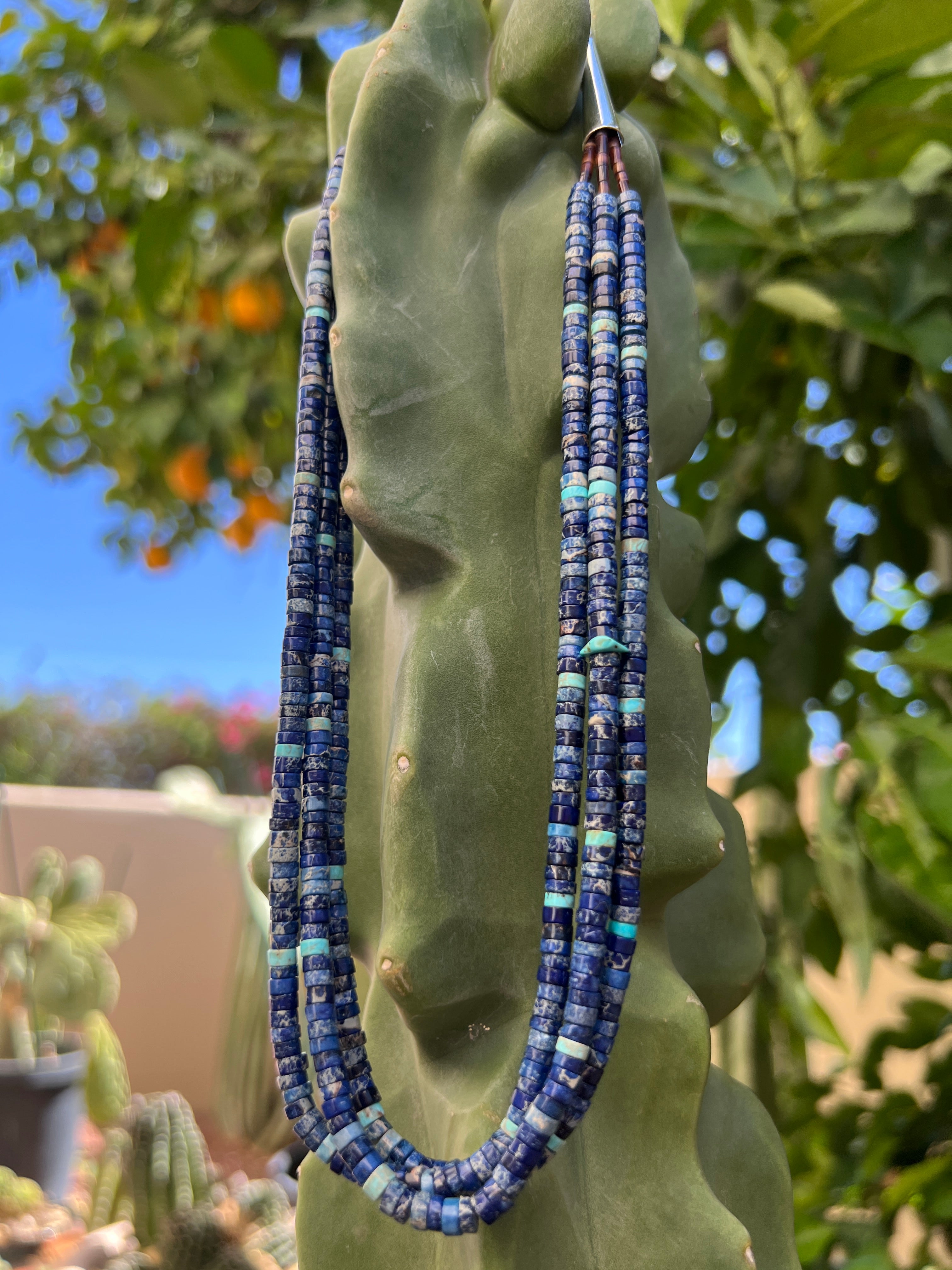 Lapis and Turquoise Necklace Santo Domingo