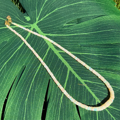 Rare Ethiopian Opal Graduated Necklace