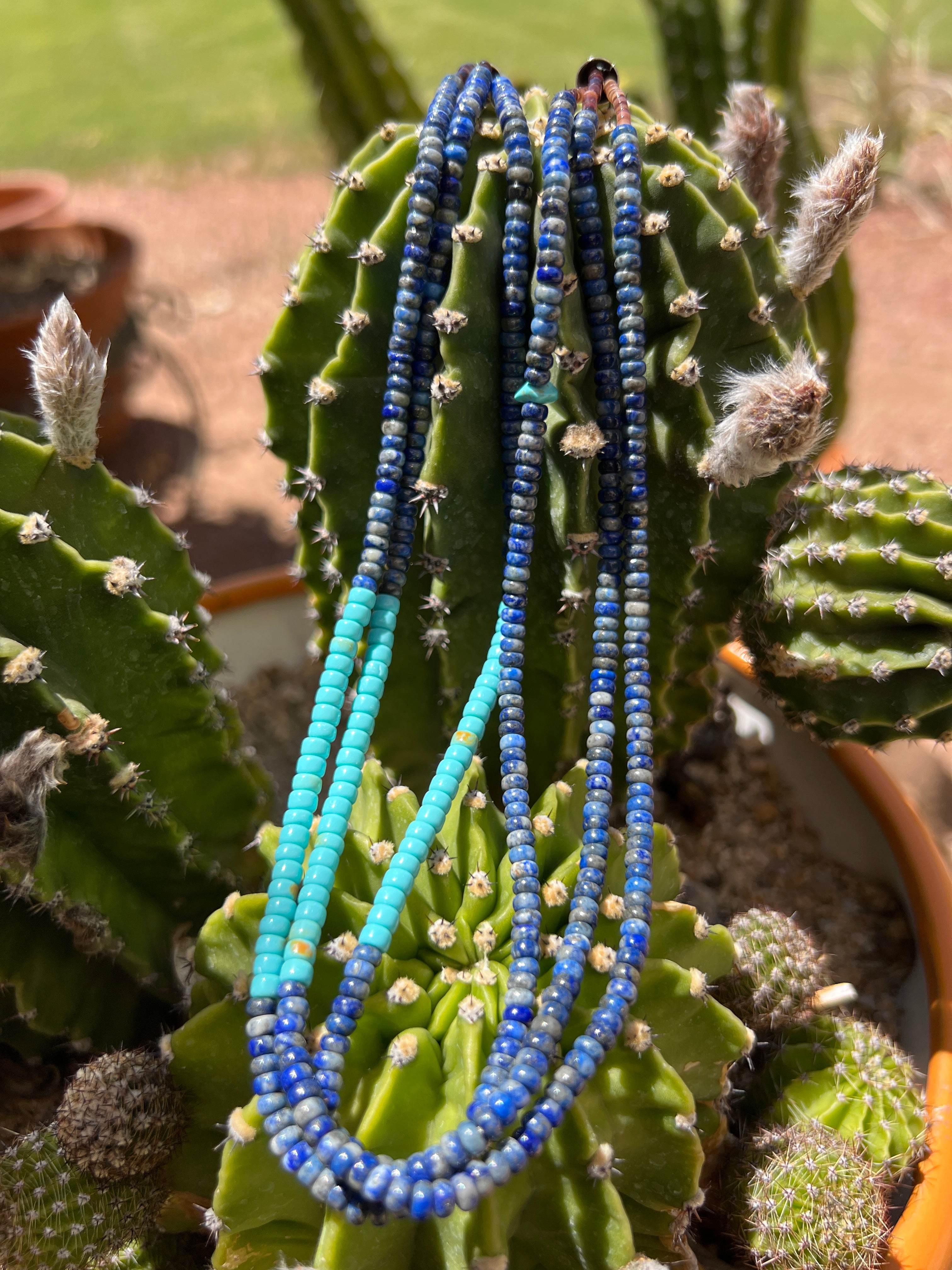 Turquoise and Lapis Necklace Santo Domingo