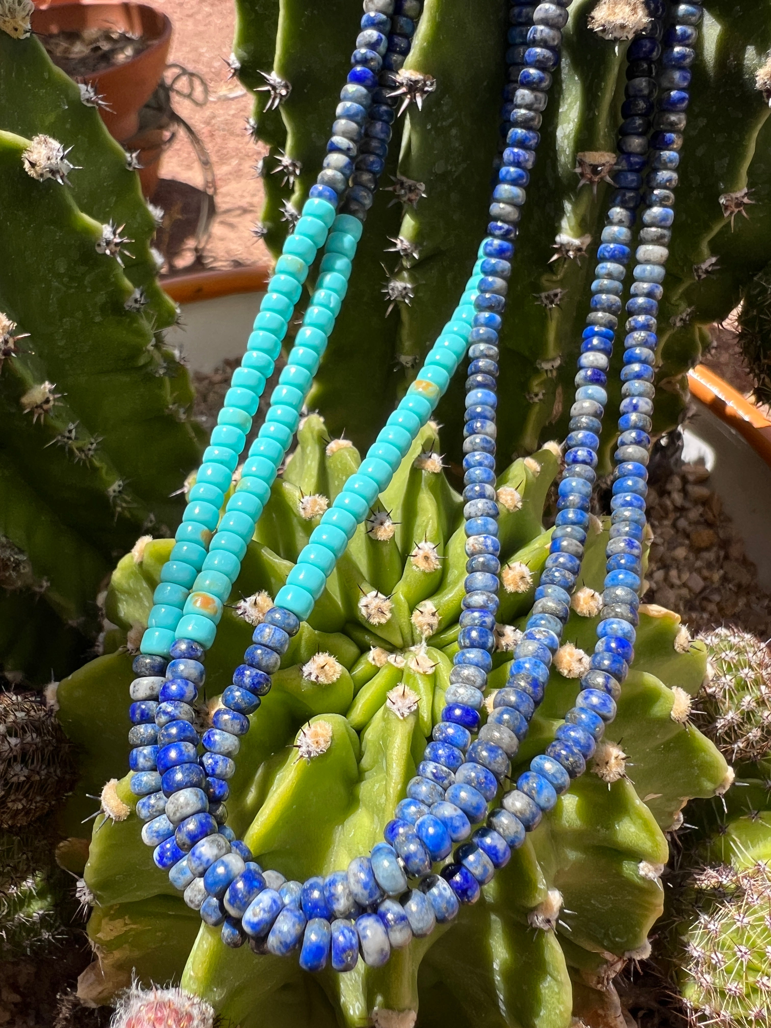 Turquoise and Lapis Necklace Santo Domingo