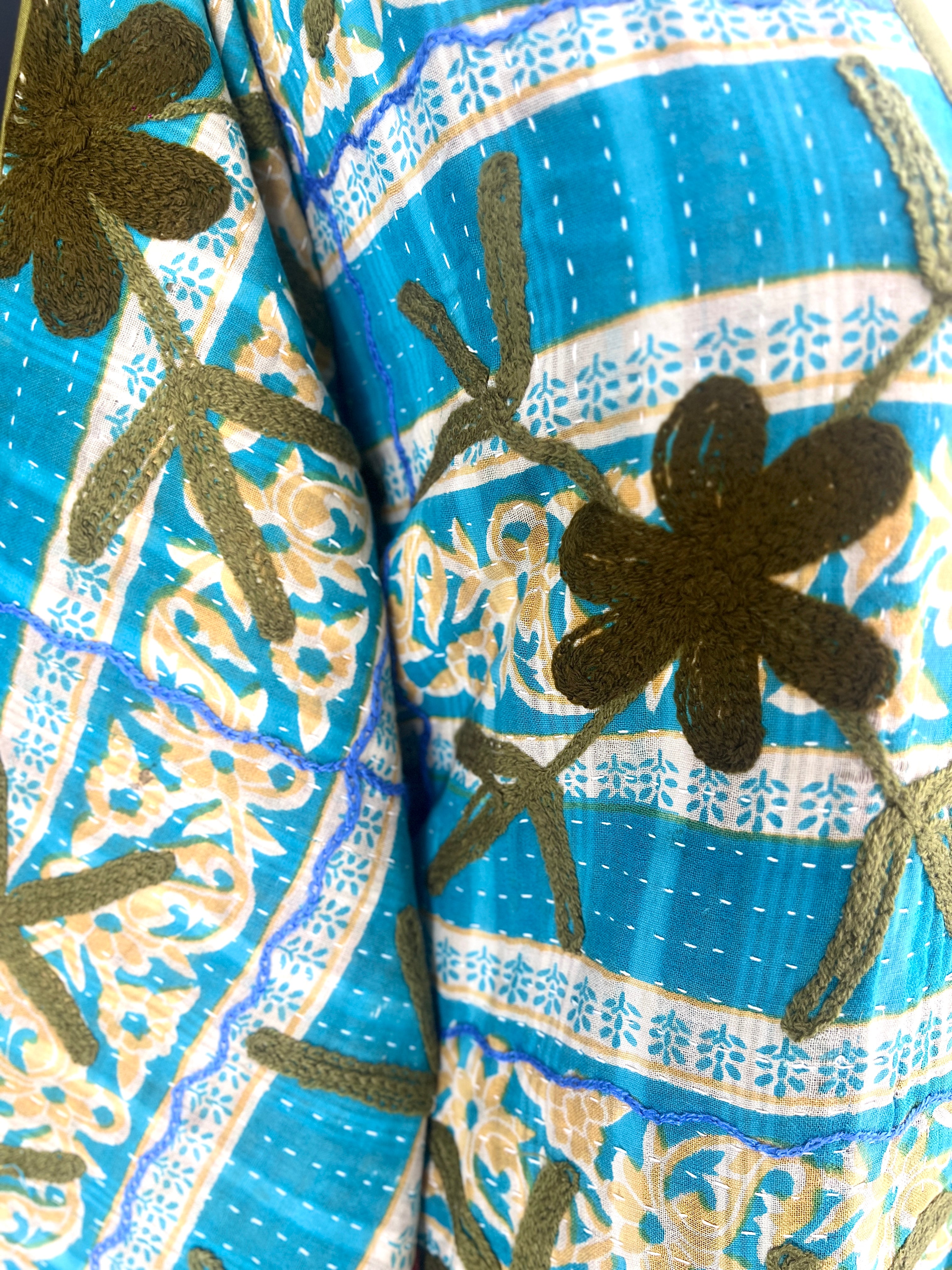 Howrah Embroidered Kantha Coat One of a Kind