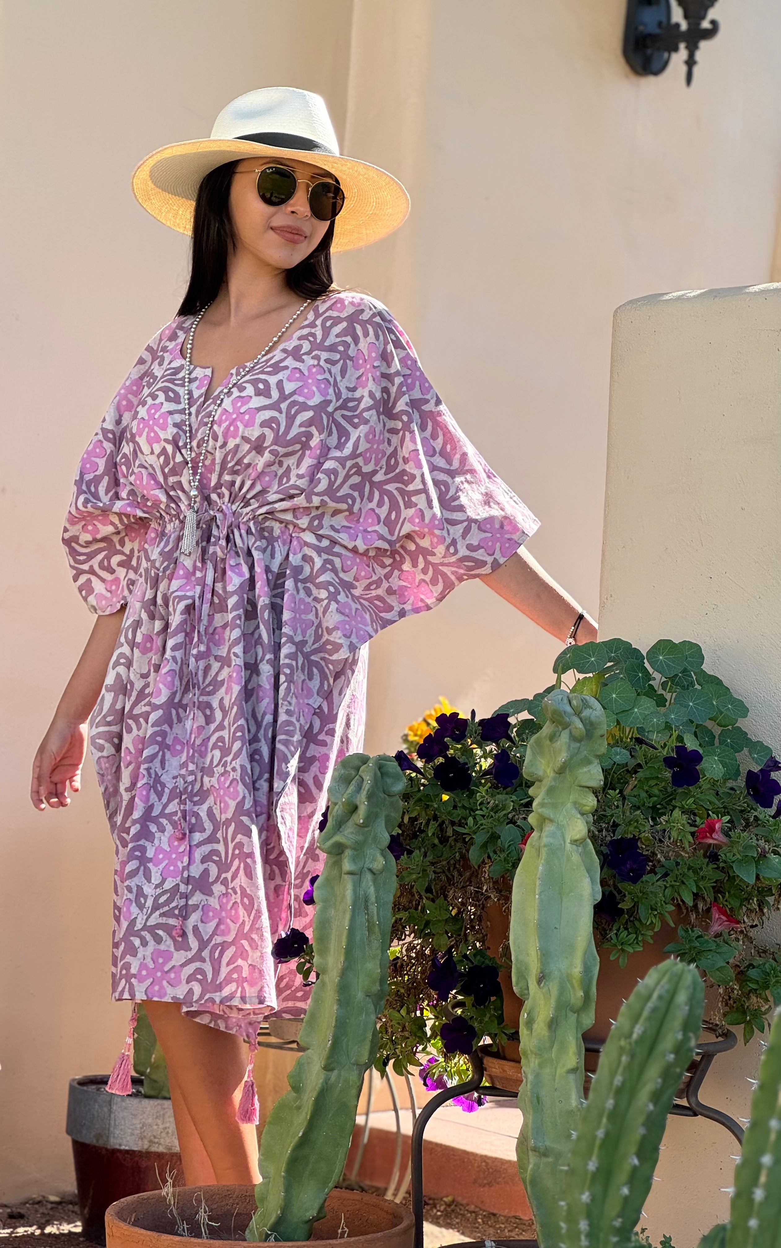 Isadora Rosa Midi Kaftan Dress Limited Edition