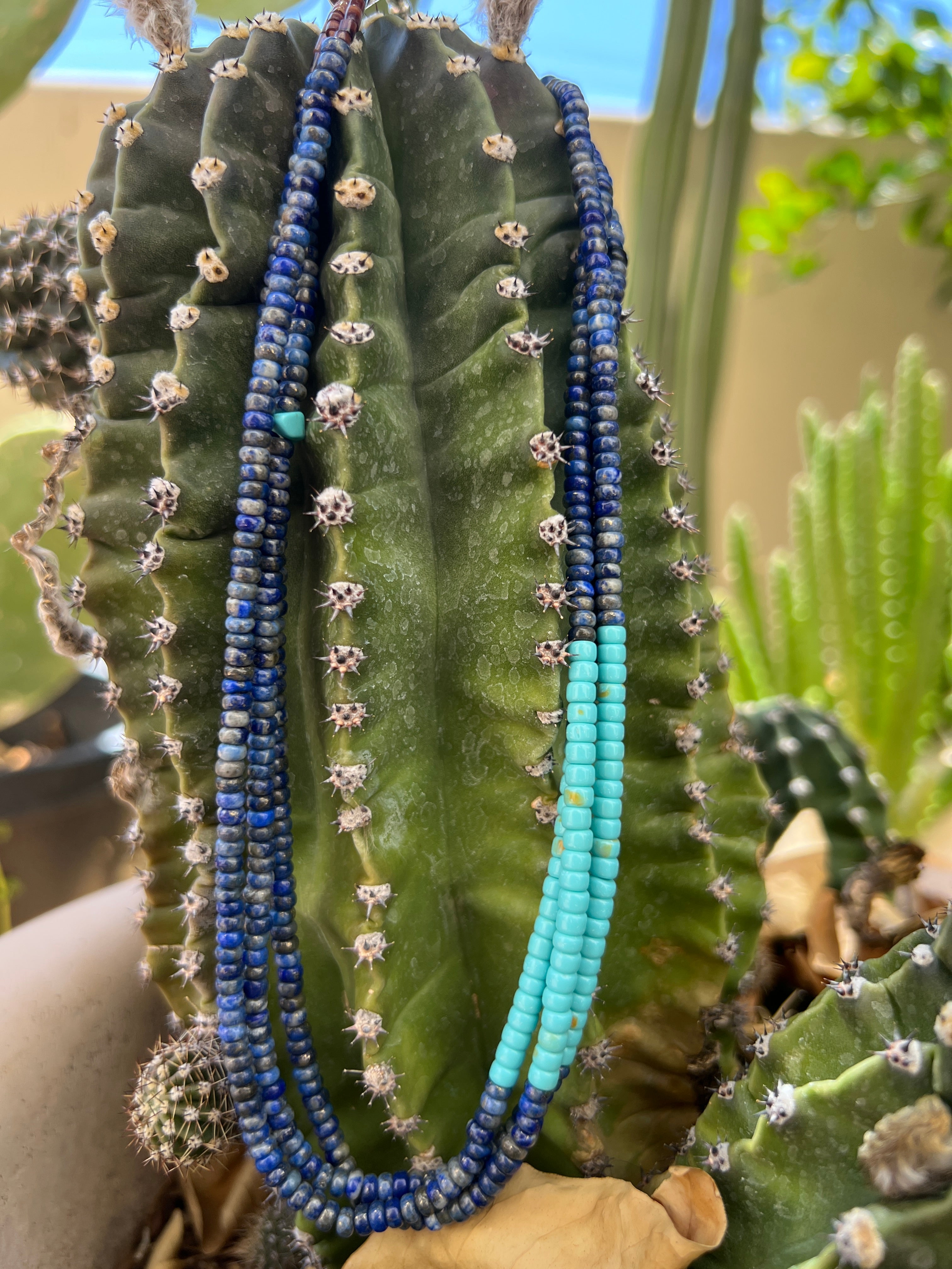 Turquoise and Lapis Necklace Santo Domingo