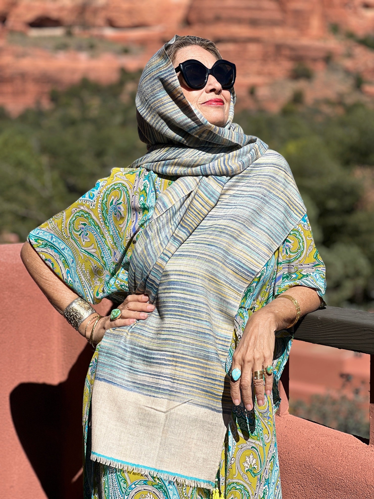 Cap-Ferrat Pashmina Kashmiri Shawl