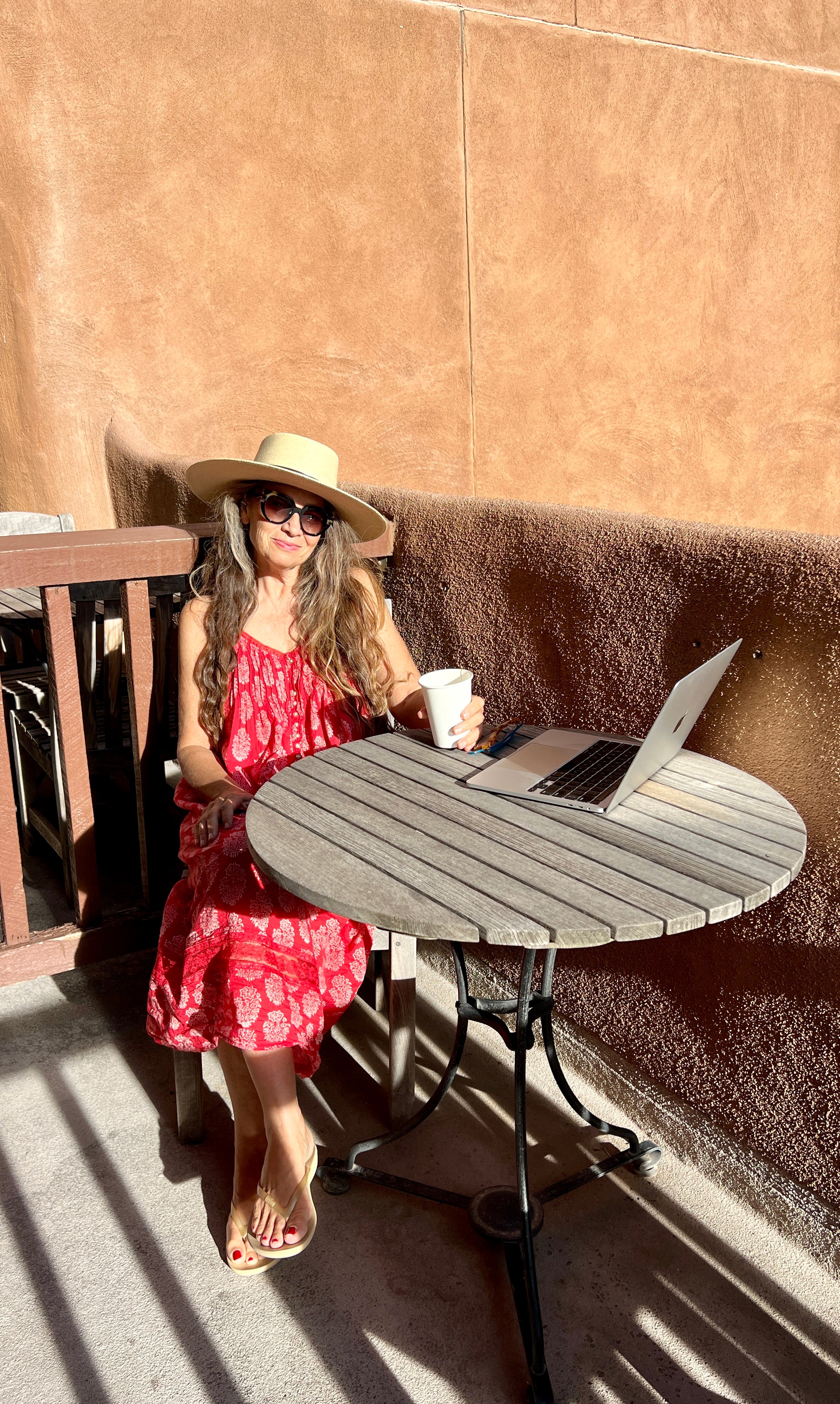 Coral Amer Long Sleeveless Night Gown