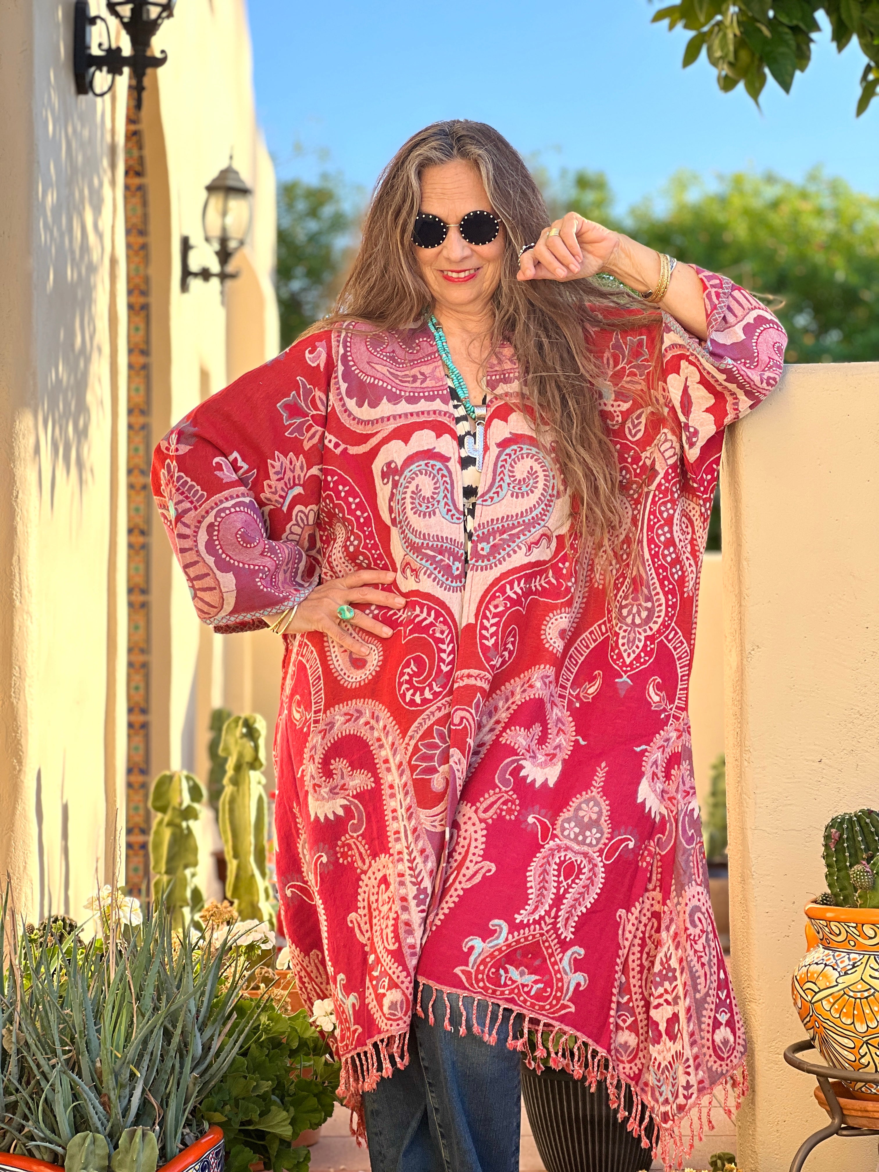 Dugadda Paisley Kimono Coat ONE OF A KIND