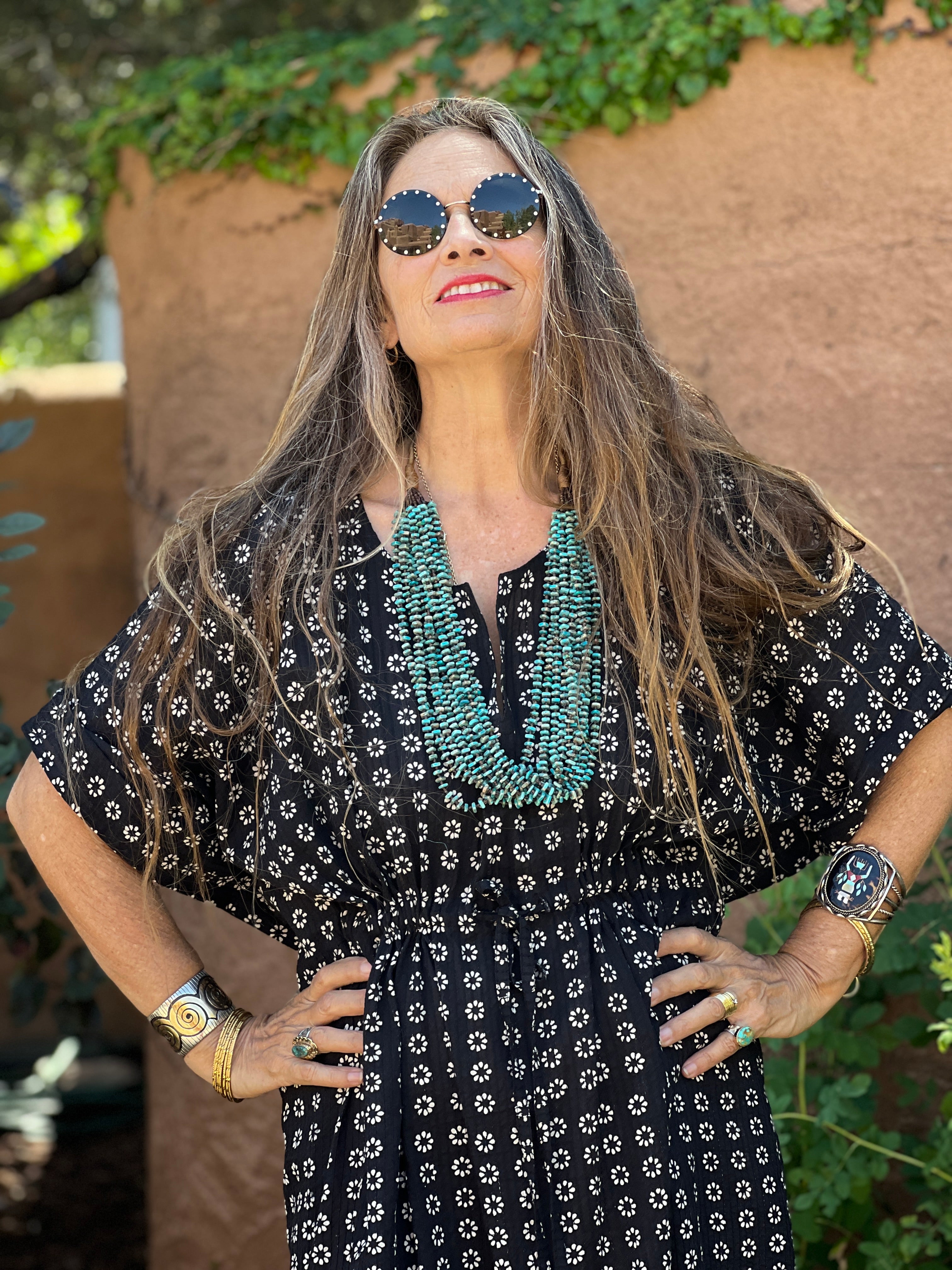 Santo Domingo Turquoise Heishi Necklace
