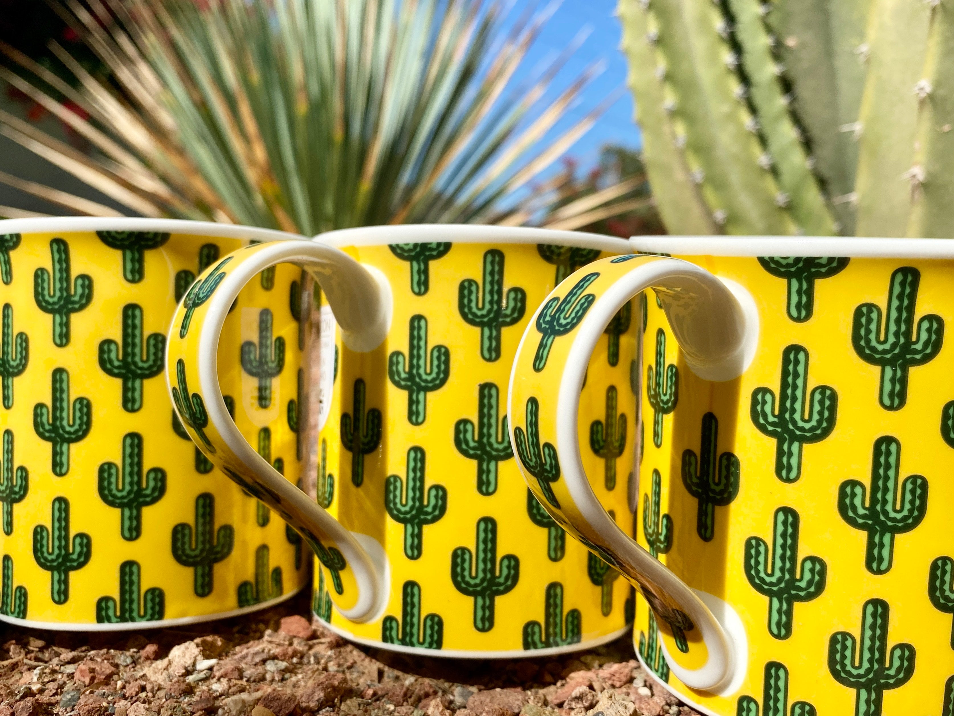 Fine Bone China Saguaro Cactus Mug