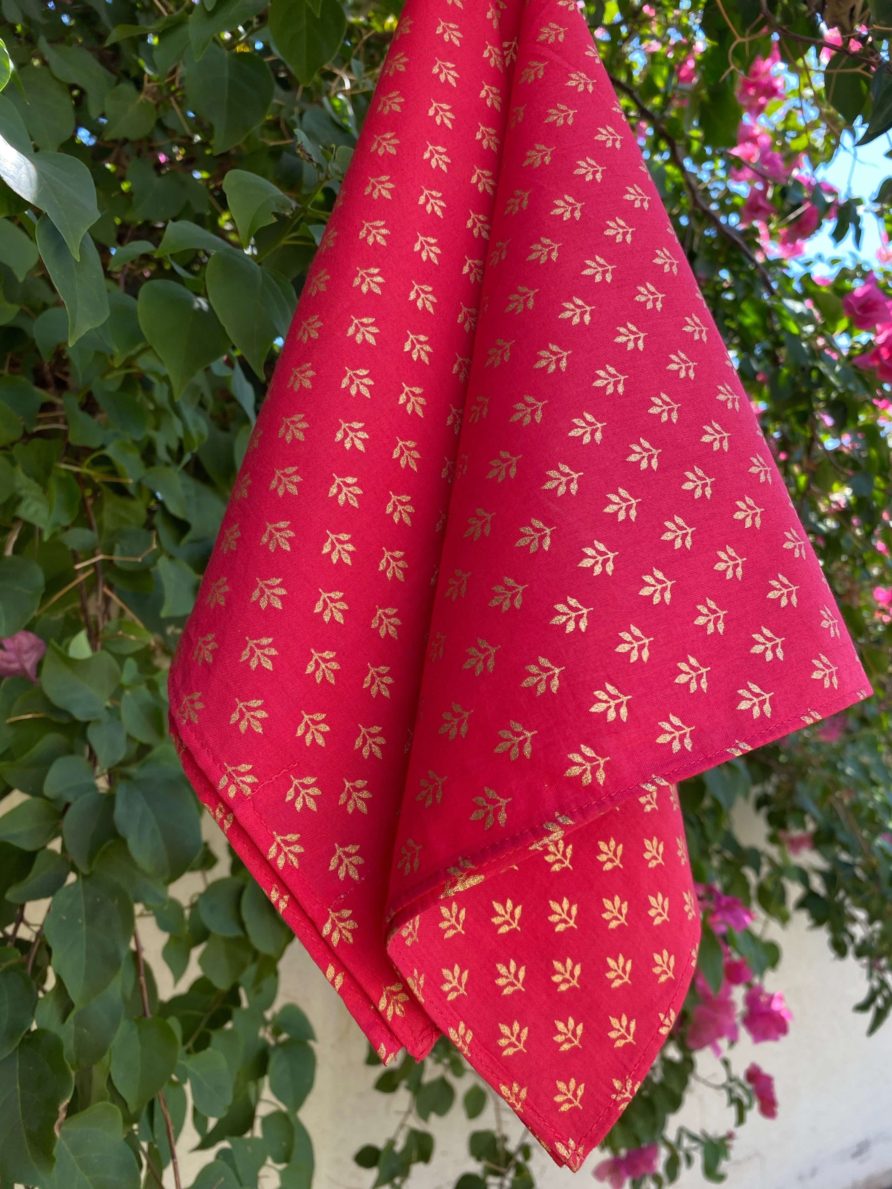 Cleopatra Coral Cotton Bandana