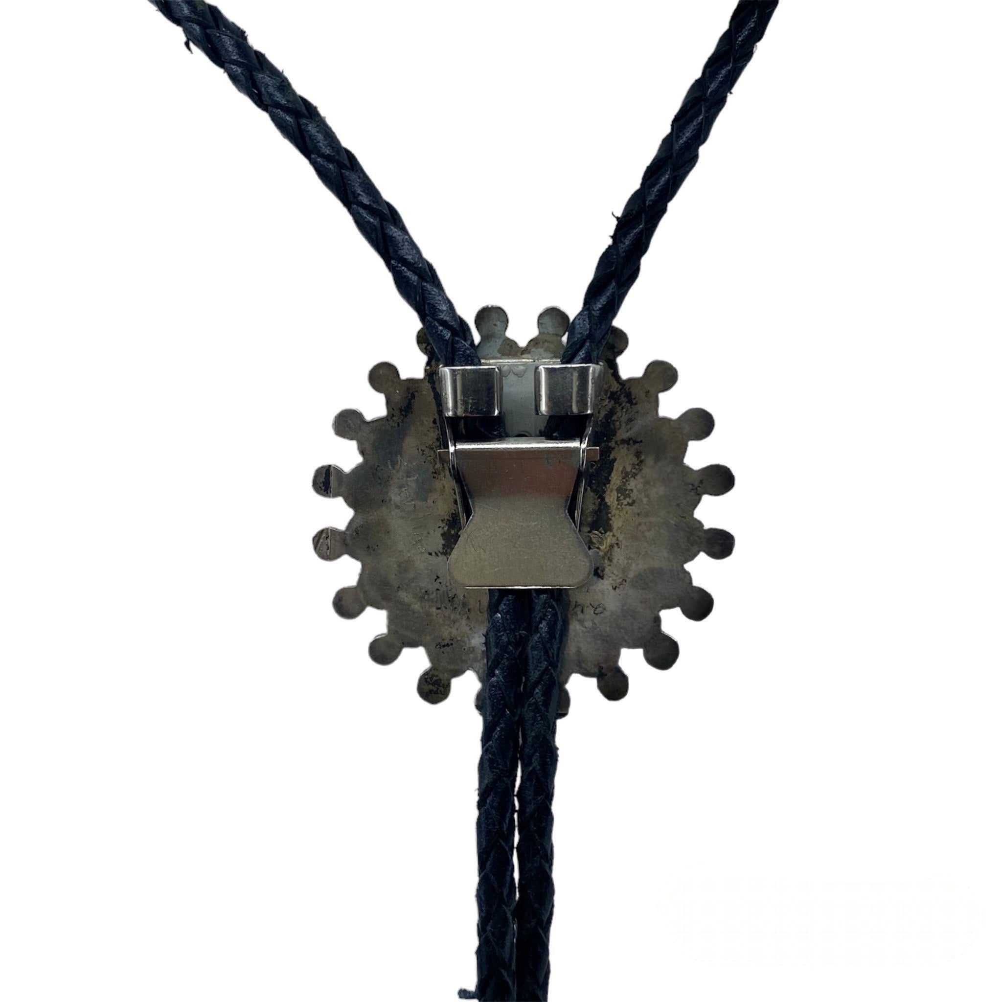 Zuni Sunface Vintage Silver Bolo Tie