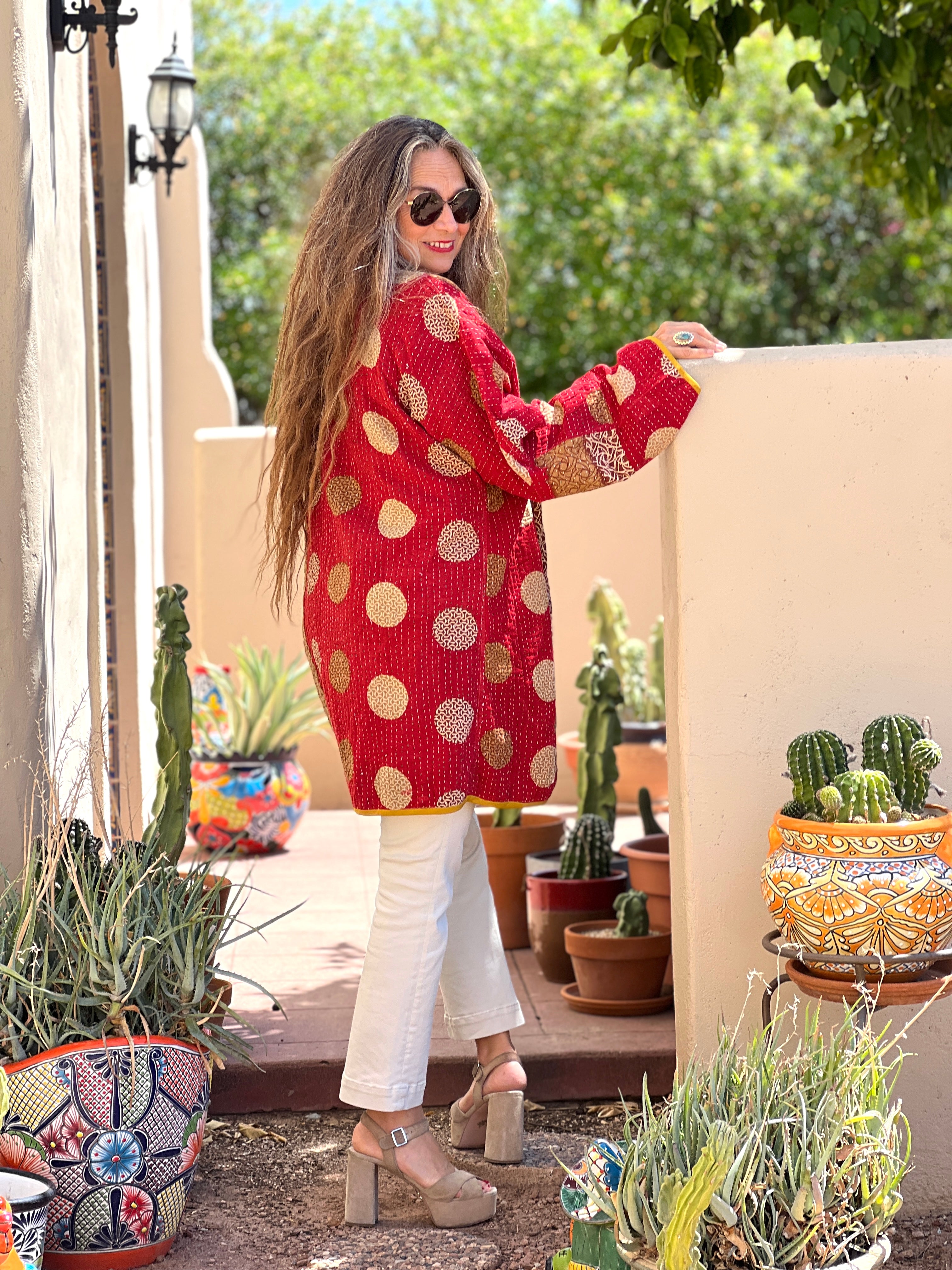 Palolem Kantha Cotton Jacket Reversible One of a Kind