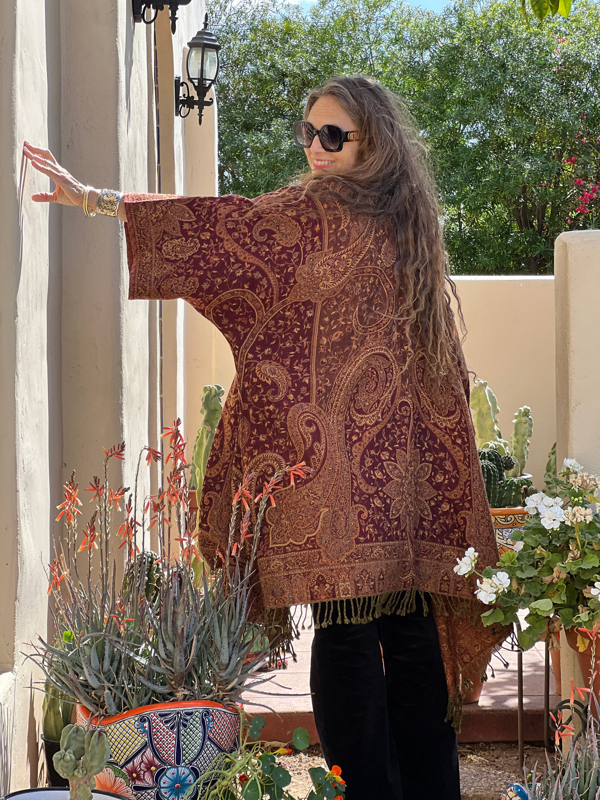 Autumn Spice Paisley Kimono Coat One of a Kind