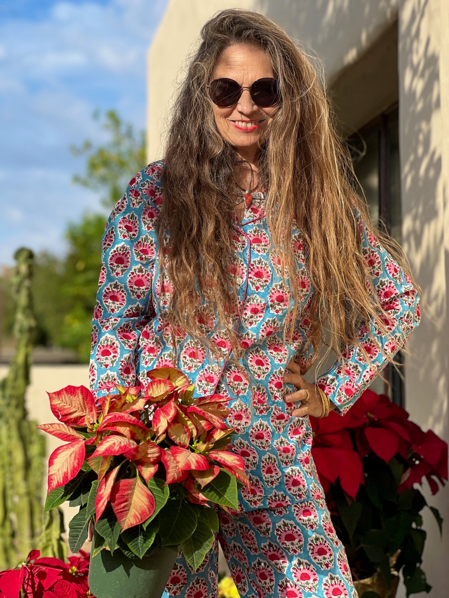 Sallie Floral Cotton Pajama Store Credit or Exchange