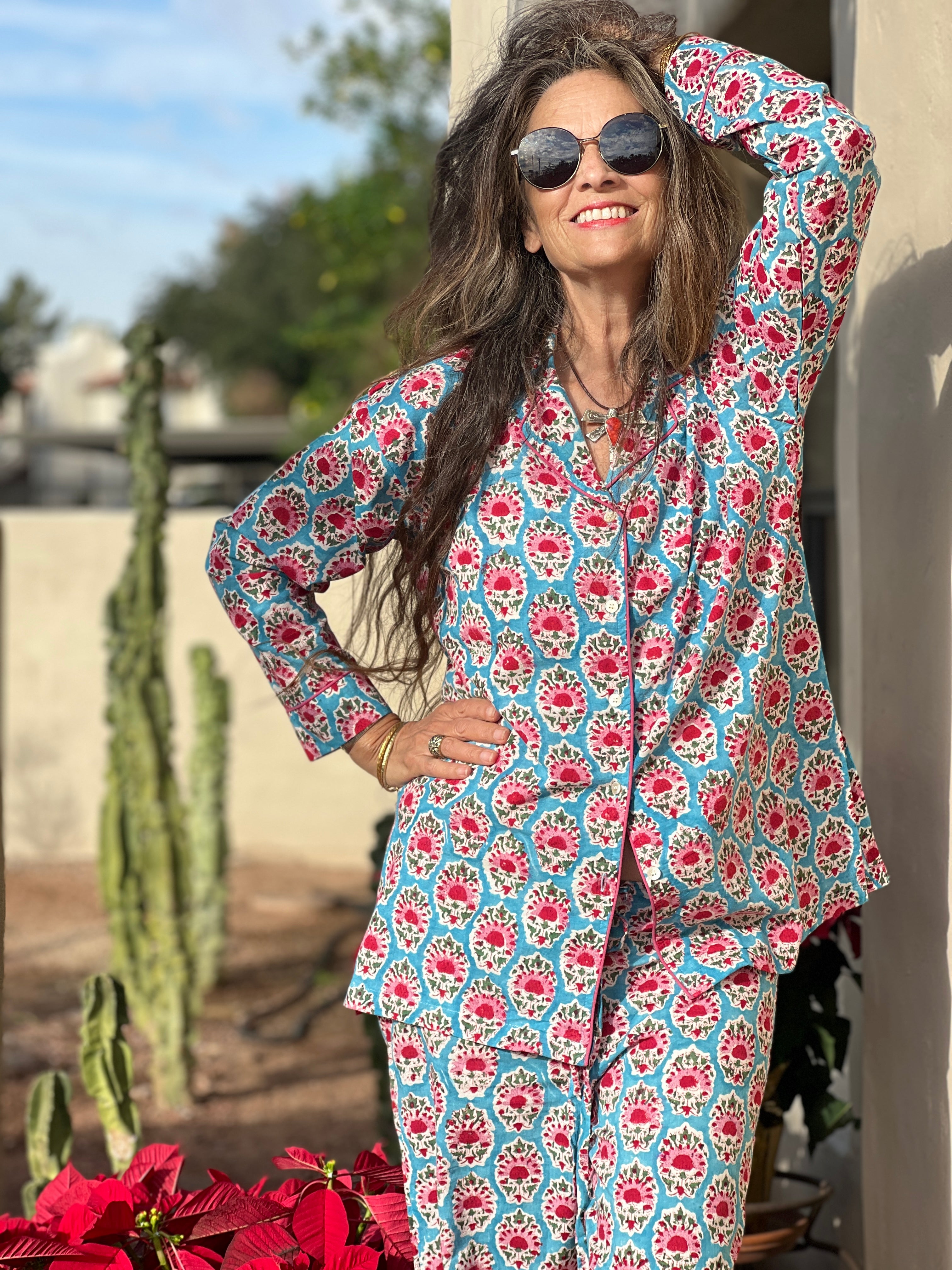 Sallie Floral Cotton Pajama Store Credit or Exchange