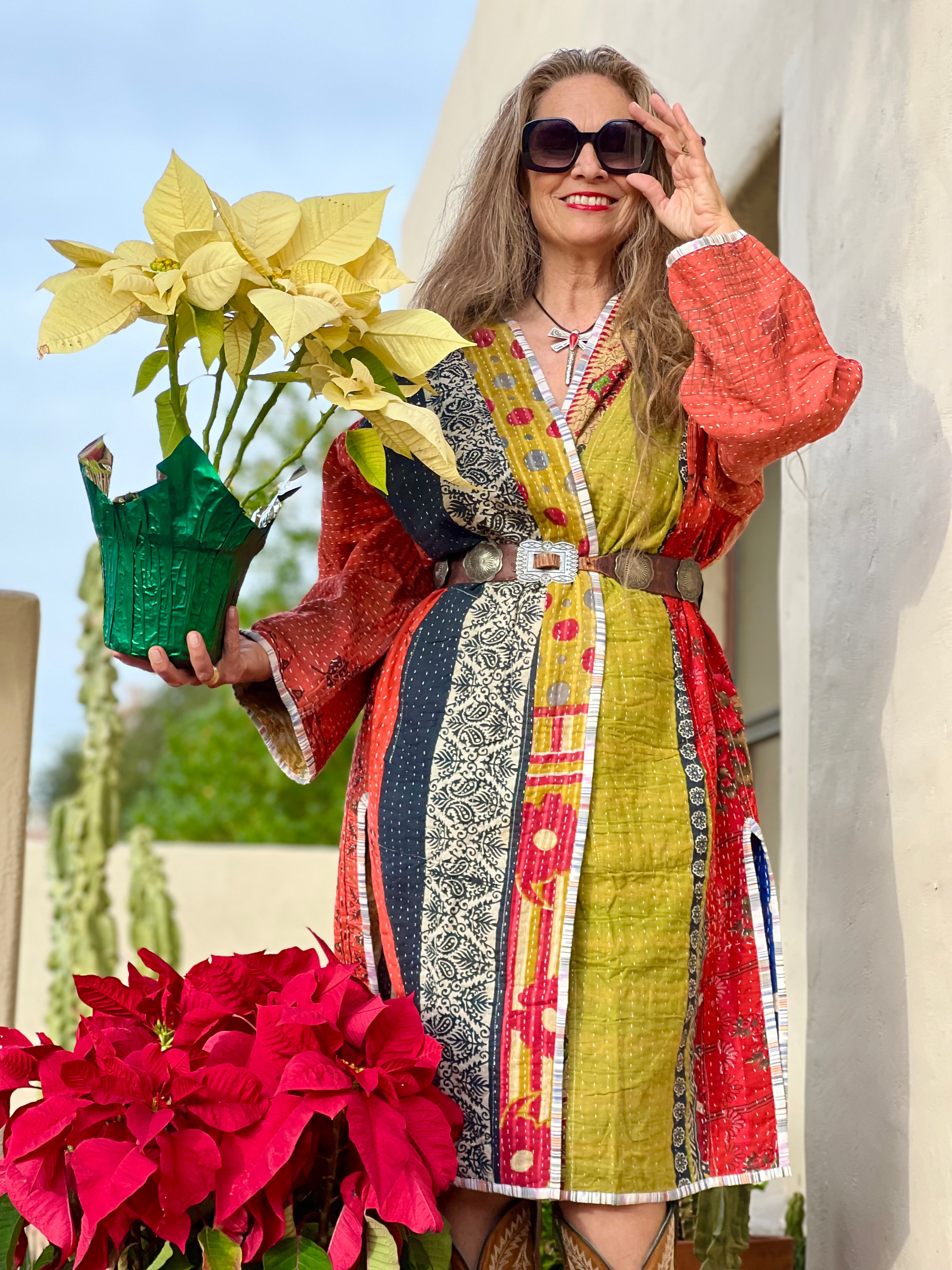 Rena Cotton Kantha Coat ONE OF KIND
