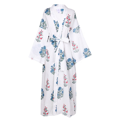 Jal Wahal Floral Cotton Dress Robe