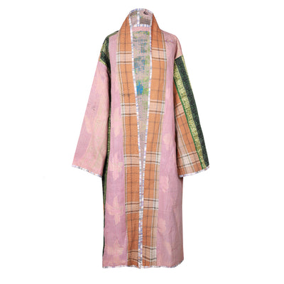Priya Cotton Vintage Quilted Kantha Coat ONE OF KIND