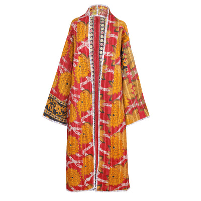 Reshmi Cotton Vintage Quilted Kantha Coat ONE OF KIND