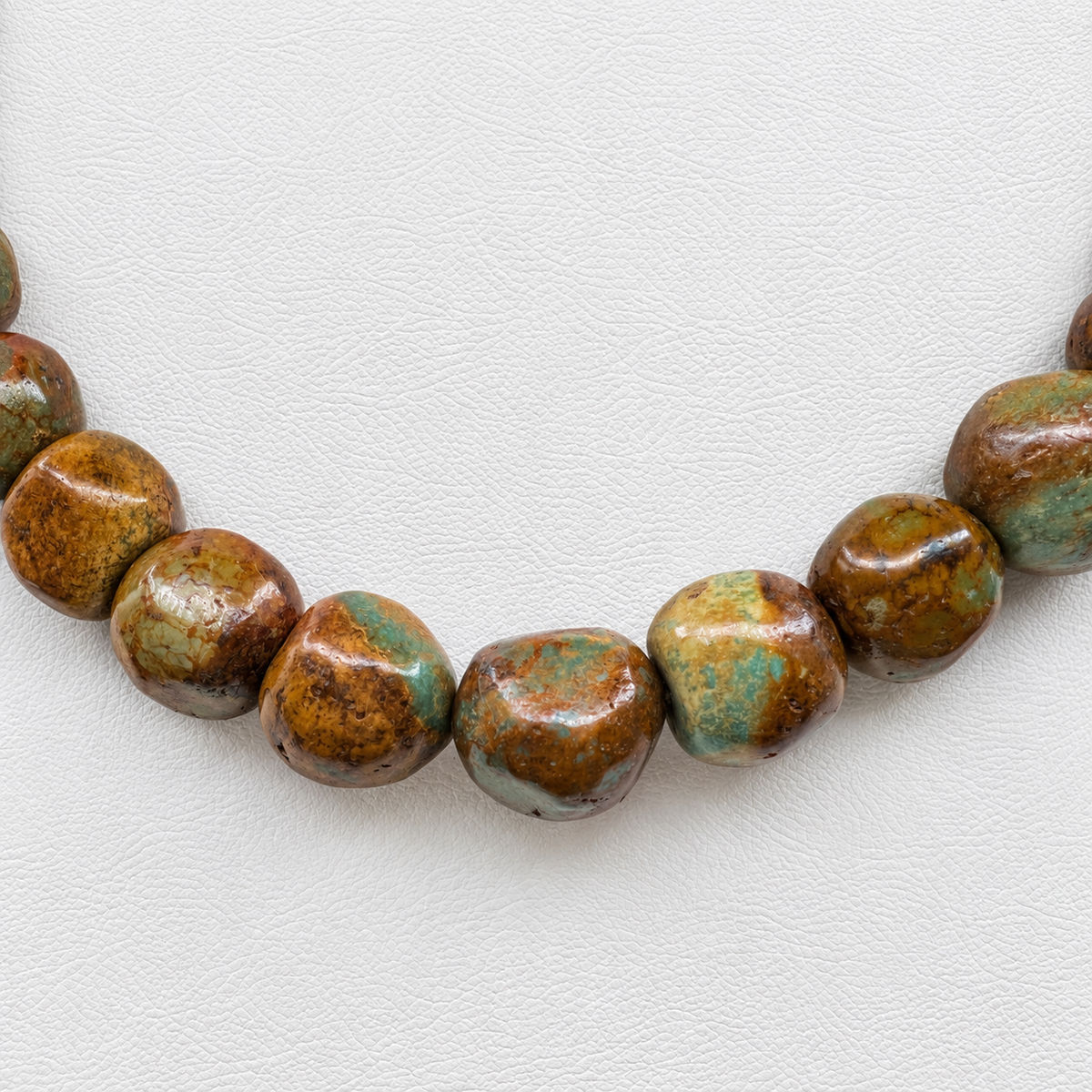 Super Rare King Manassa Turquoise Gumball Necklace Santo Domingo