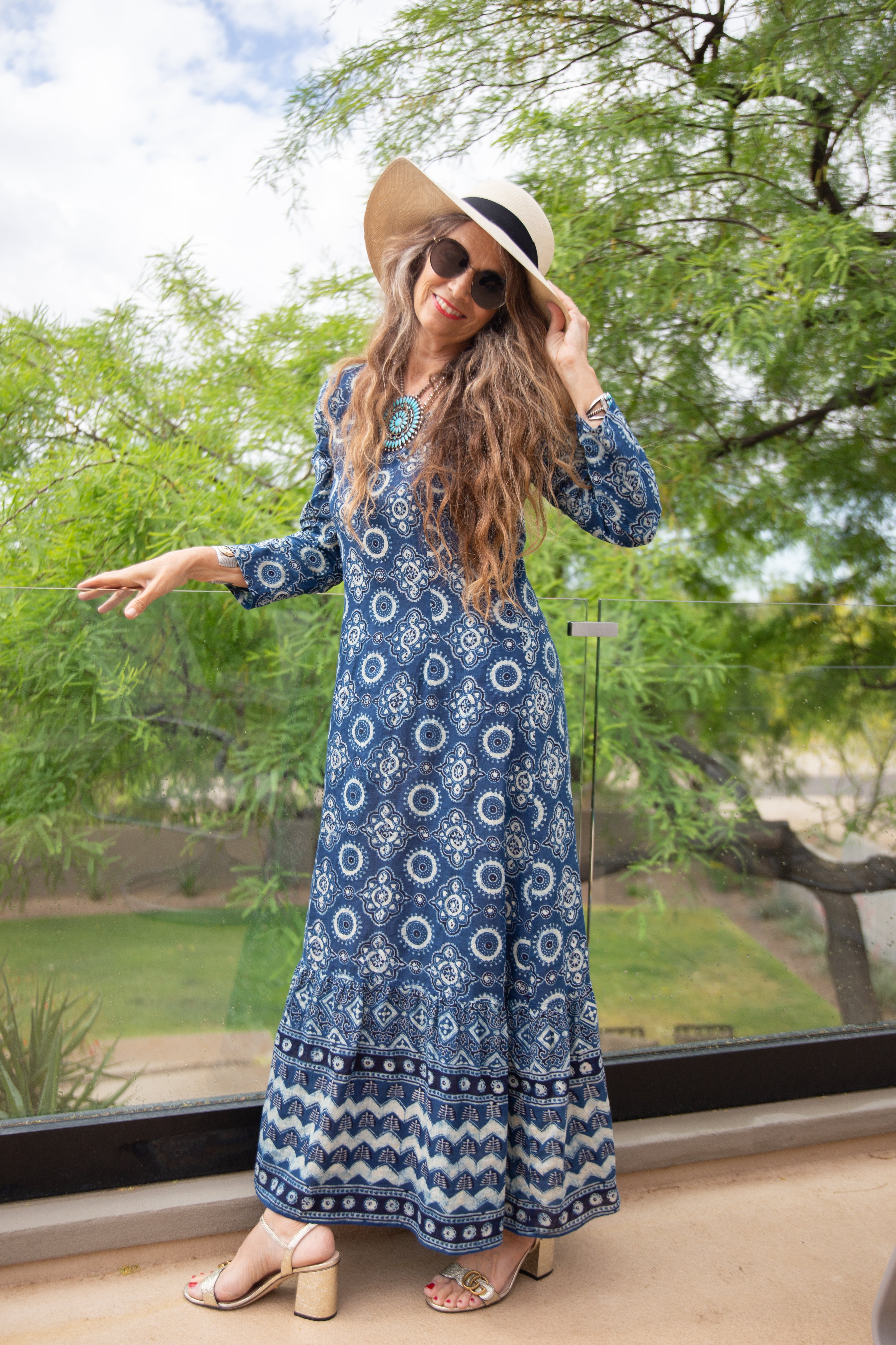 Bali Blue Mermaid Maxi Dress