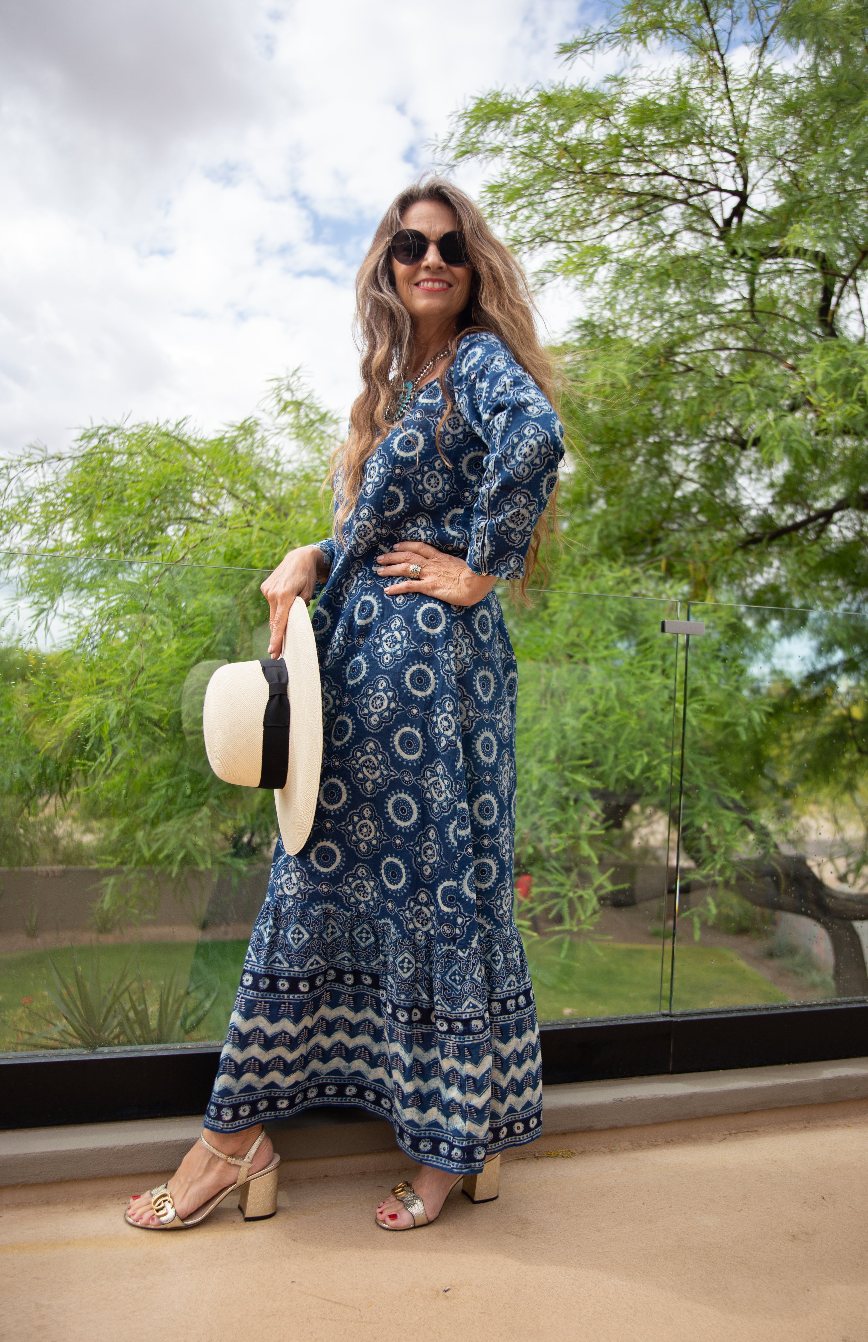 Bali Blue Mermaid Maxi Dress