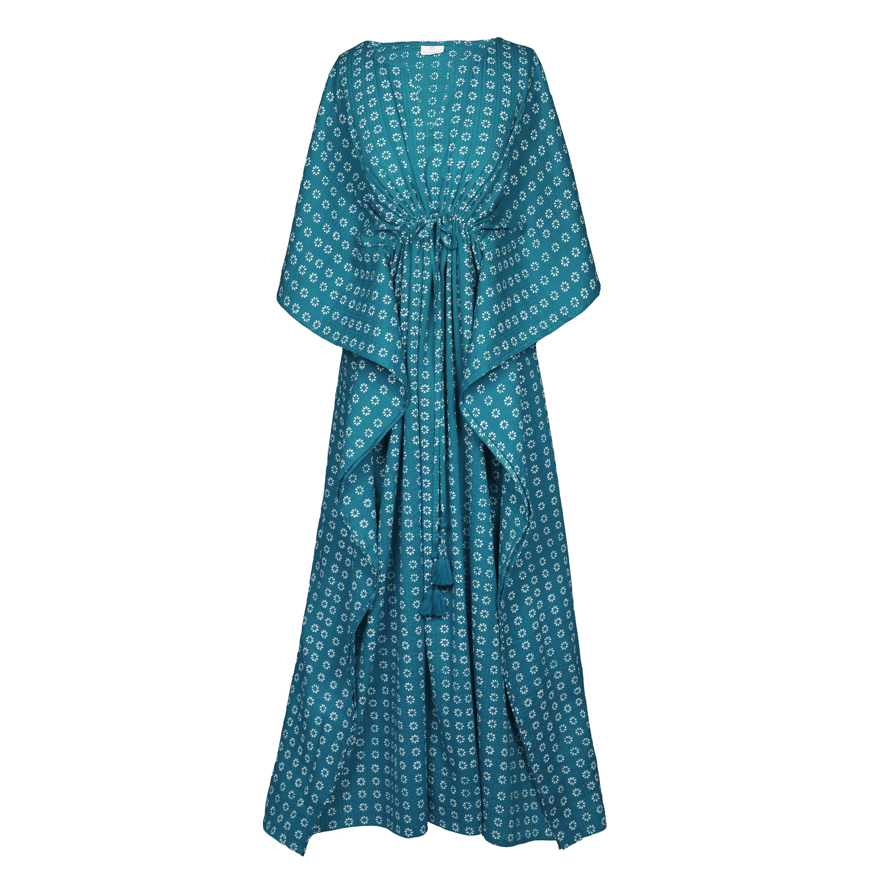 Manisha Teal Maxi Kaftan Dress