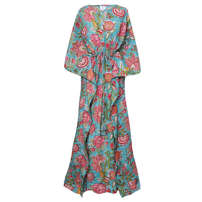Maui Floral Maxi Kaftan Dress
