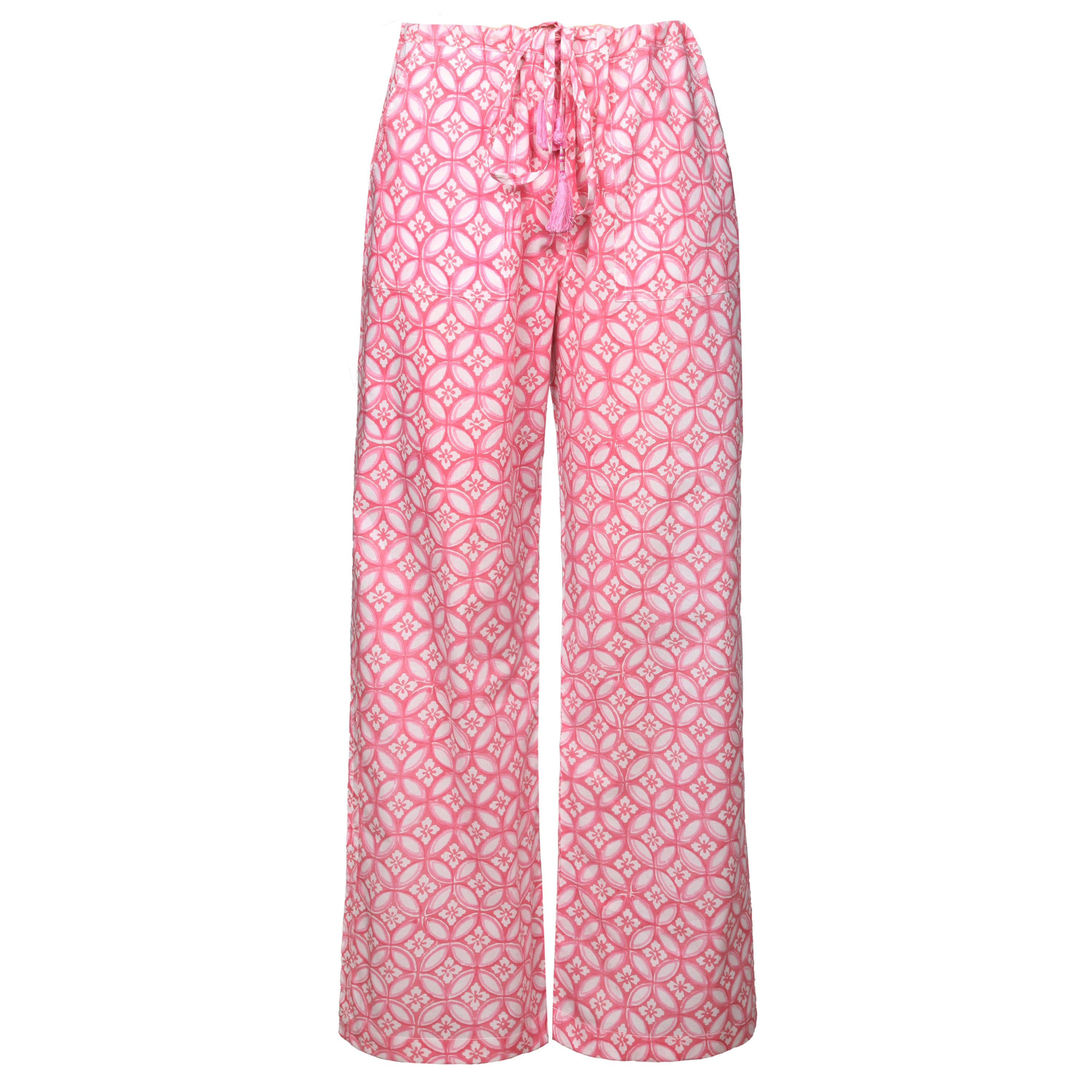 Nina Pink Cotton Lounge Pants