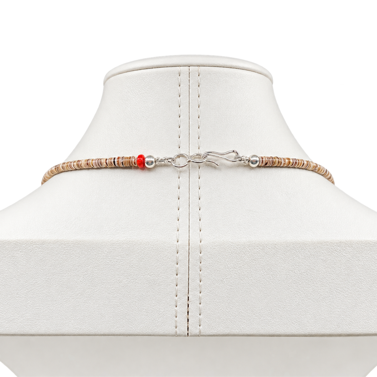 Olive Shell Heishi Necklace Santo Domingo