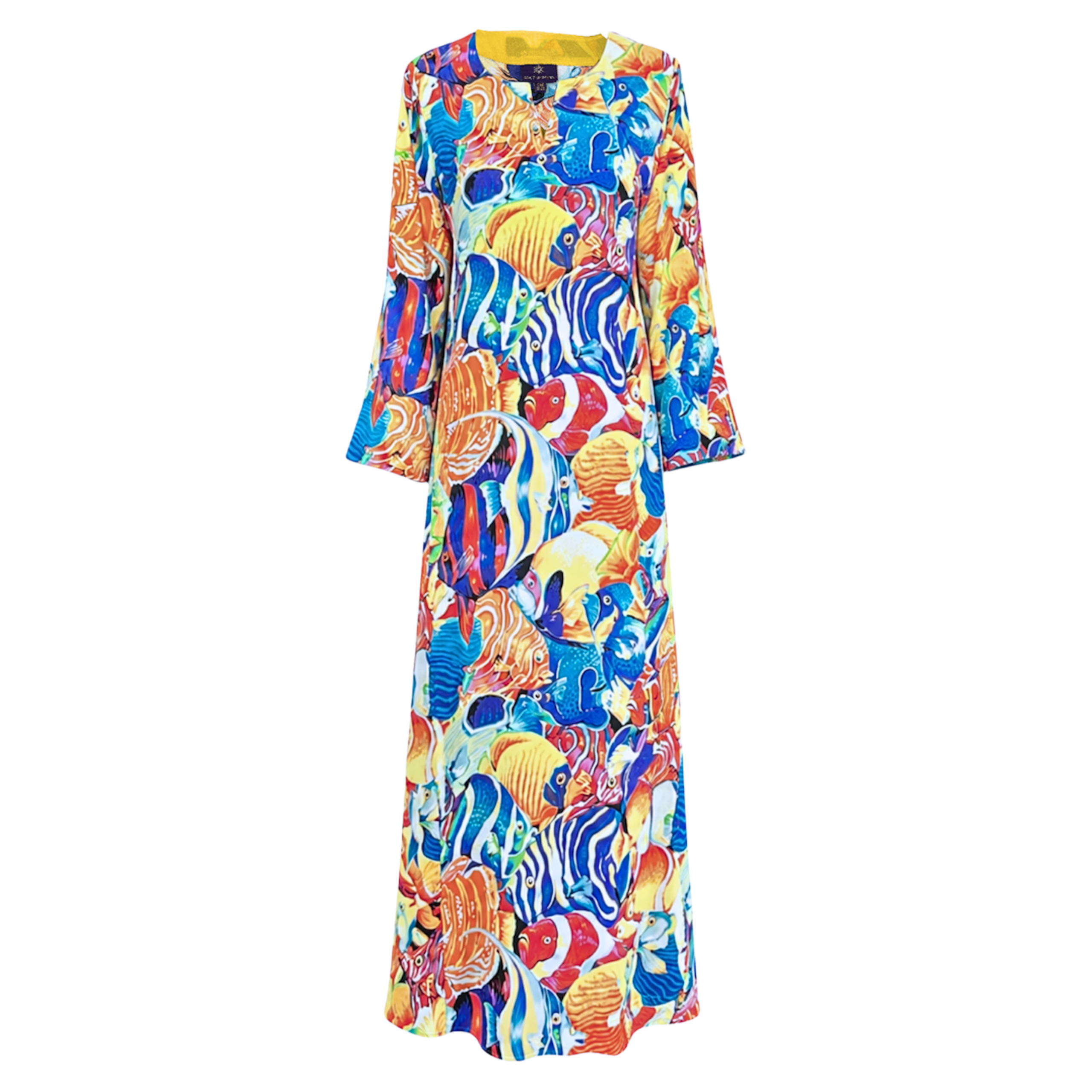 Mare Bello Italian Silk Long Tunic Dress