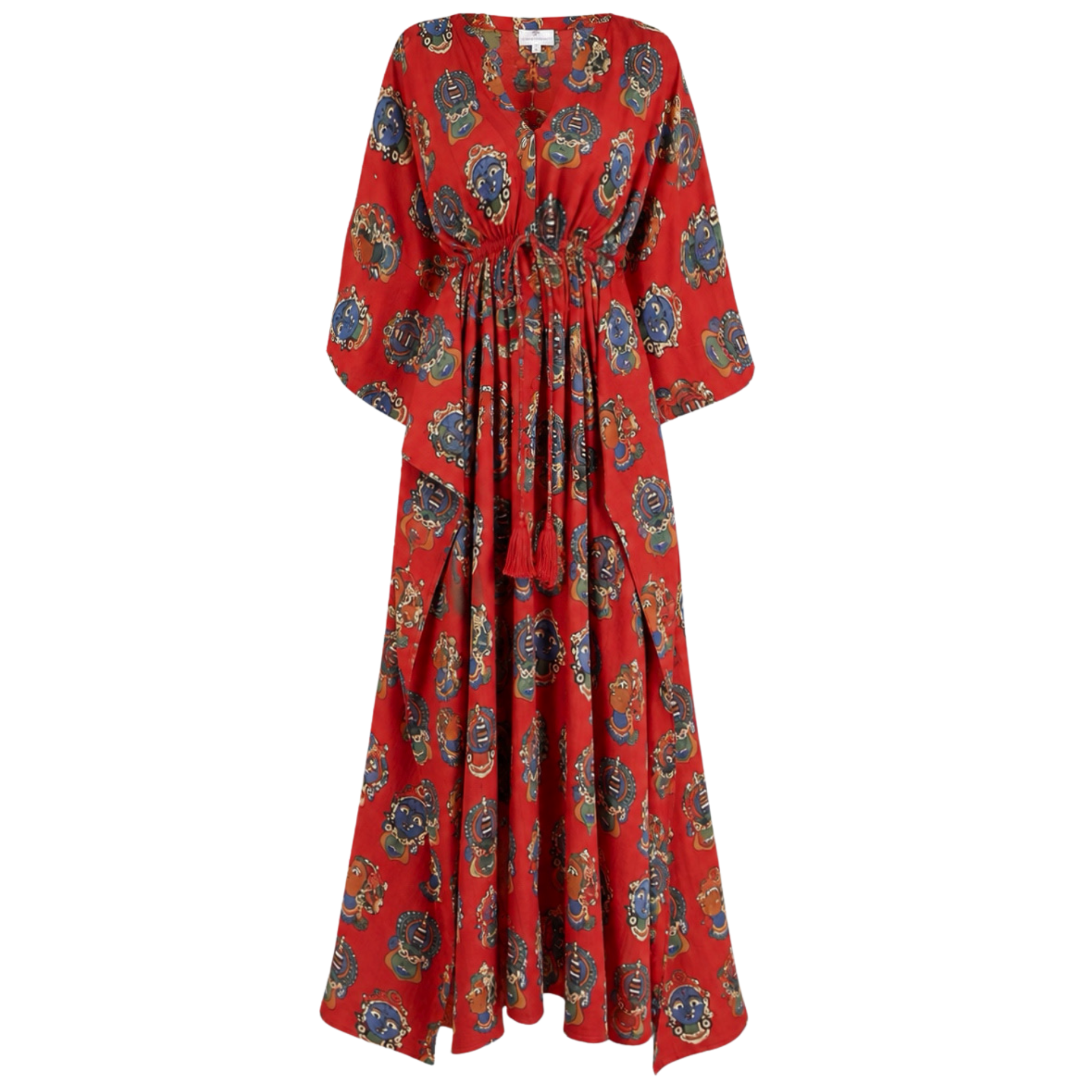 Red Goddess Ammavari Maxi Kaftan Dress