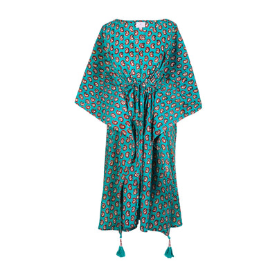 Poseidon Paisley Midi Kaftan Dress
